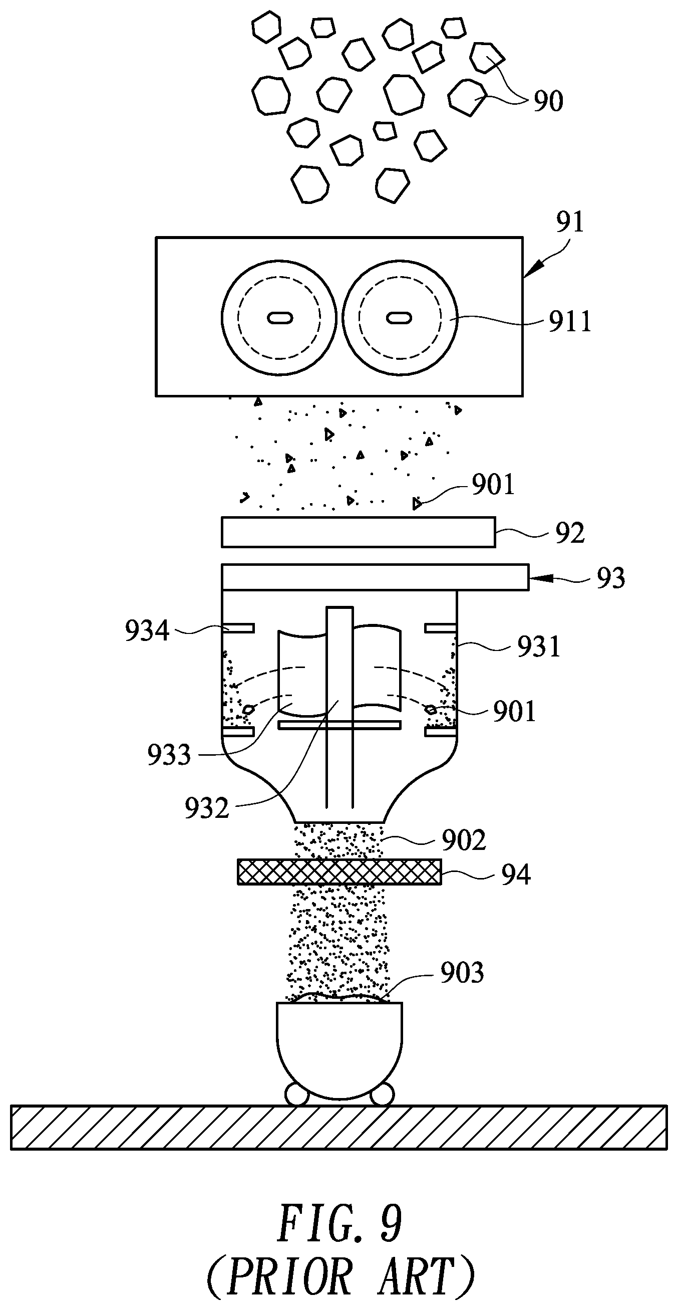 Patent US12583030 Figure 9 – Regeneration treatment method of waste shell-mold and system thereof