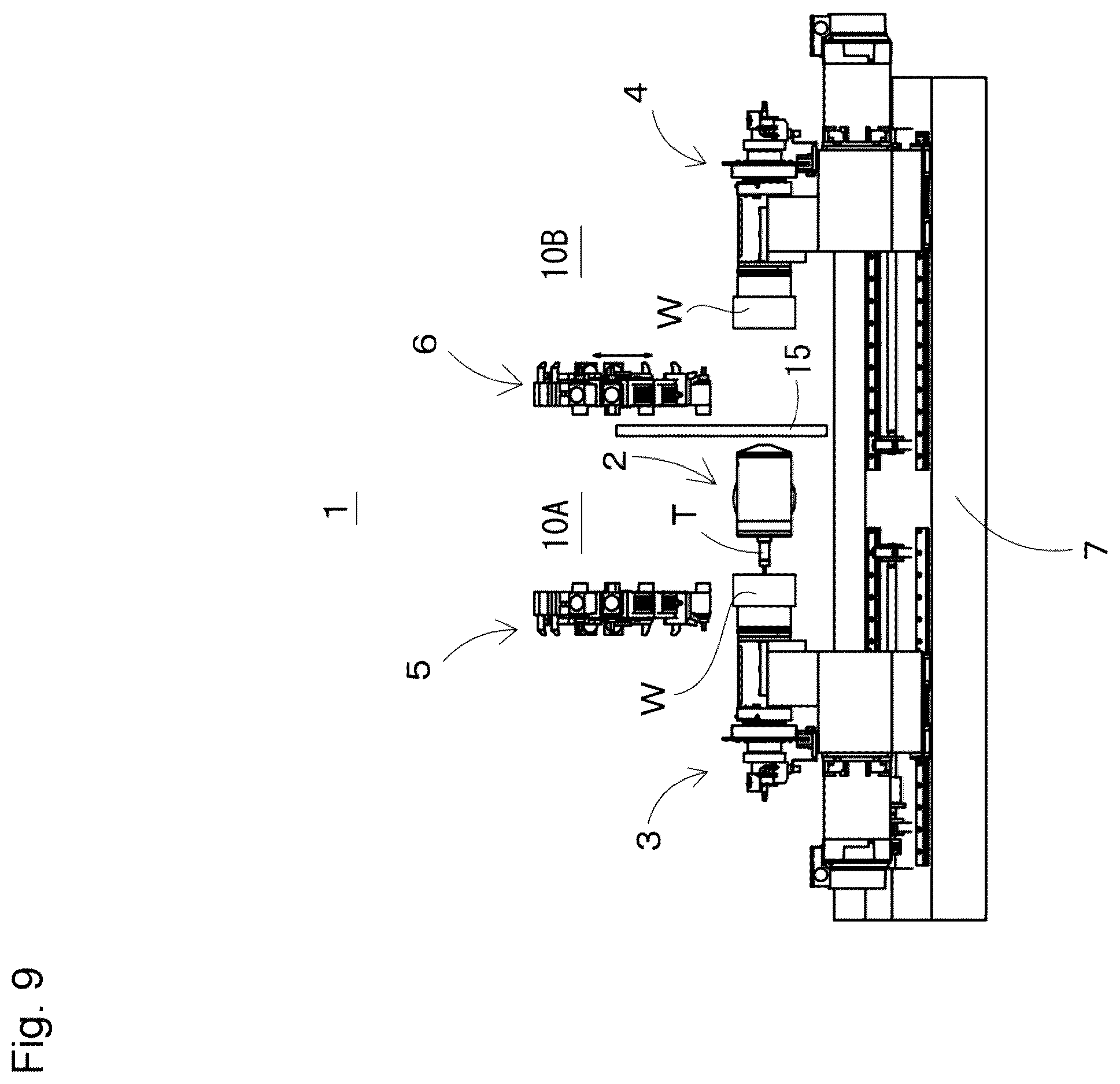 Patent US12583035 Figure 9 – Combined processing machine