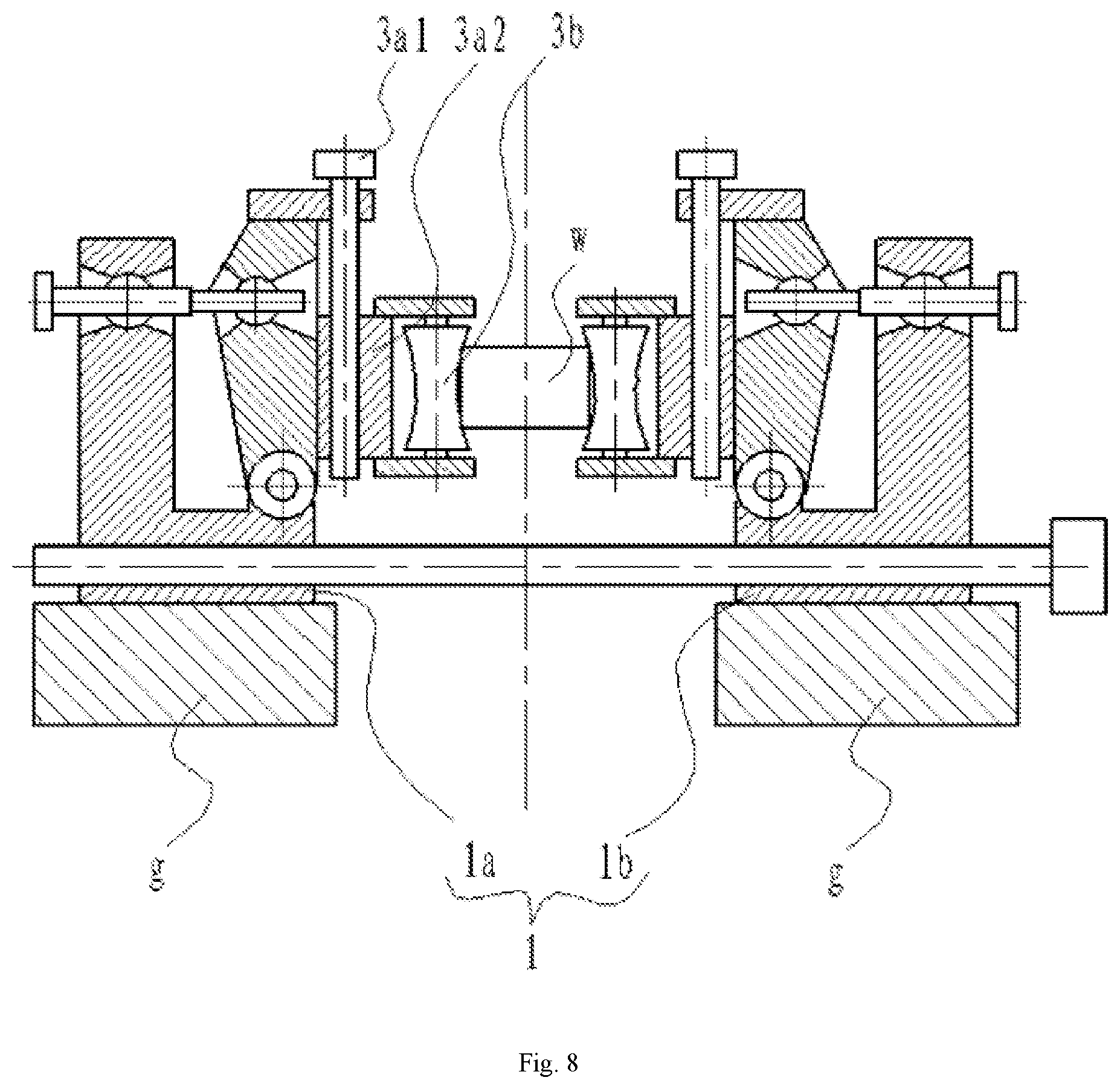 Patent US12583041 Figure 8 – Plate material edge trimming machine