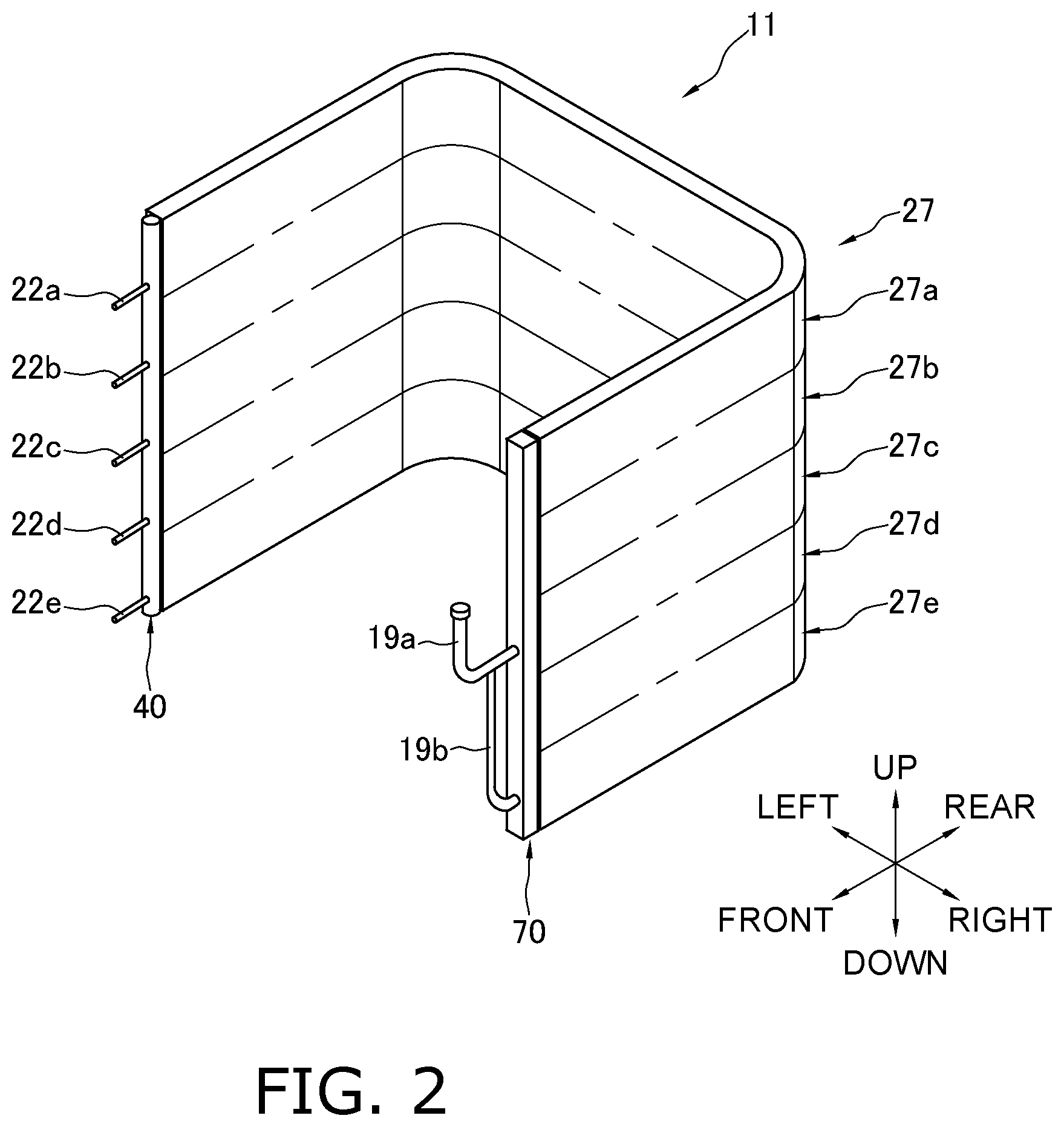 Patent US12583042 Figure 2 – Heat exchanger, heat pump device, and method of manufacturing heat exchanger