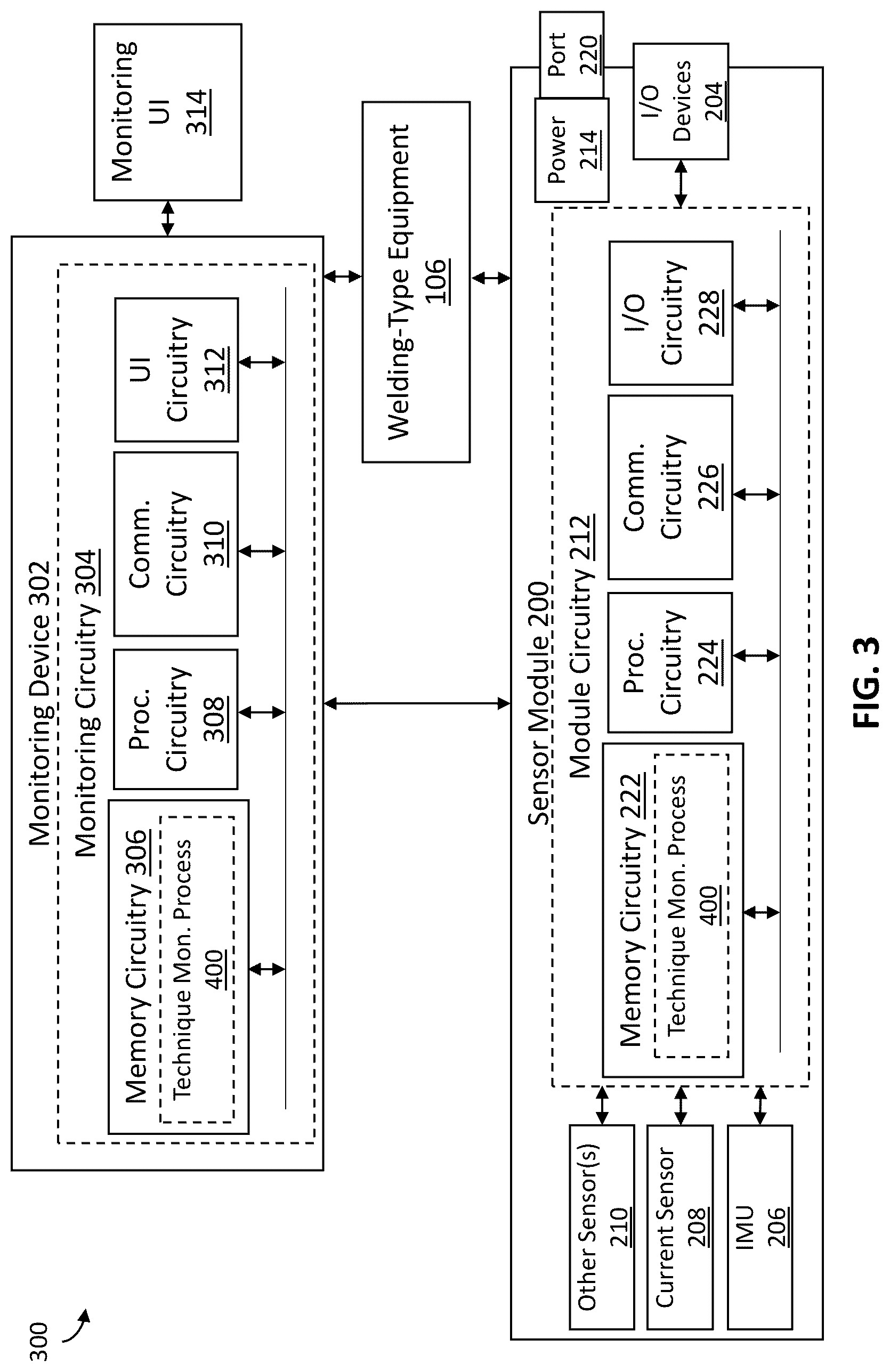 Patent US12583046 Figure 3 – Tool based welding technique monitoring systems with multiple tool orientations