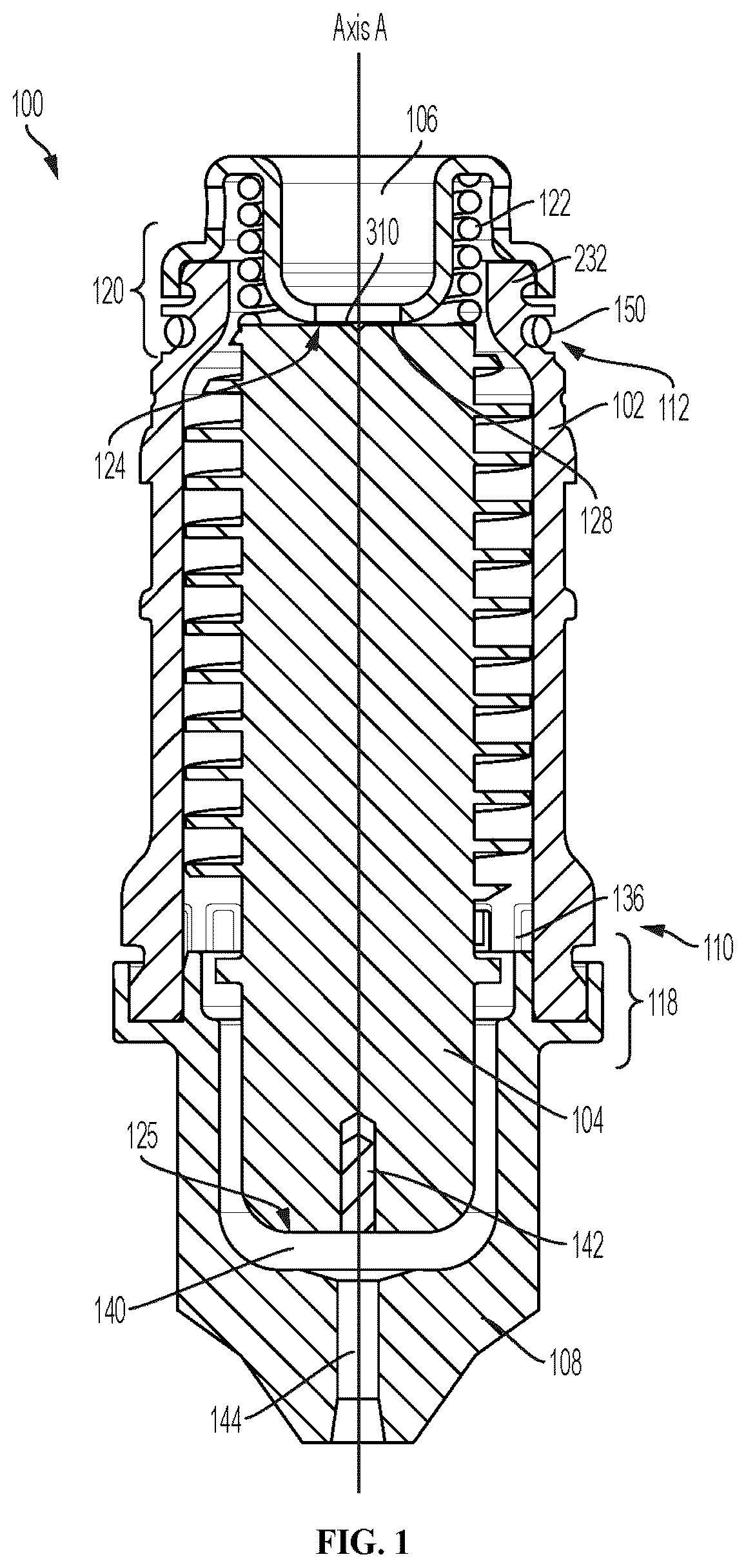 Patent US12583051 Figure 1 – Cost effective cartridge for a plasma arc torch