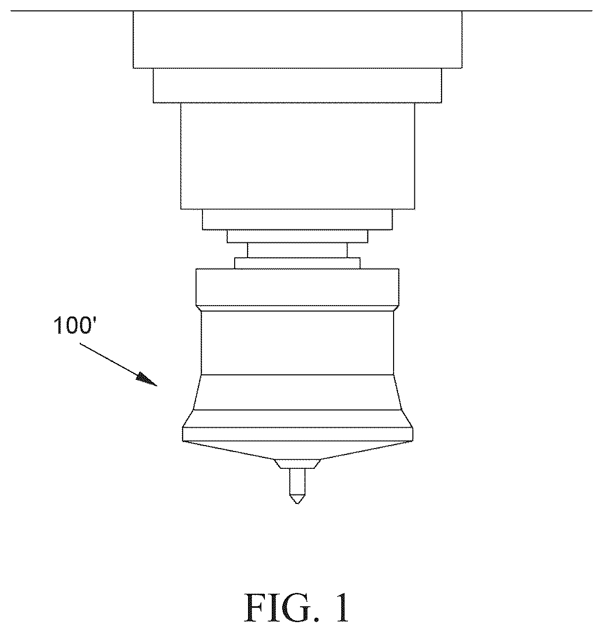 Patent US12583054 Figure 1 – Adaptive tool holder for robotic arm