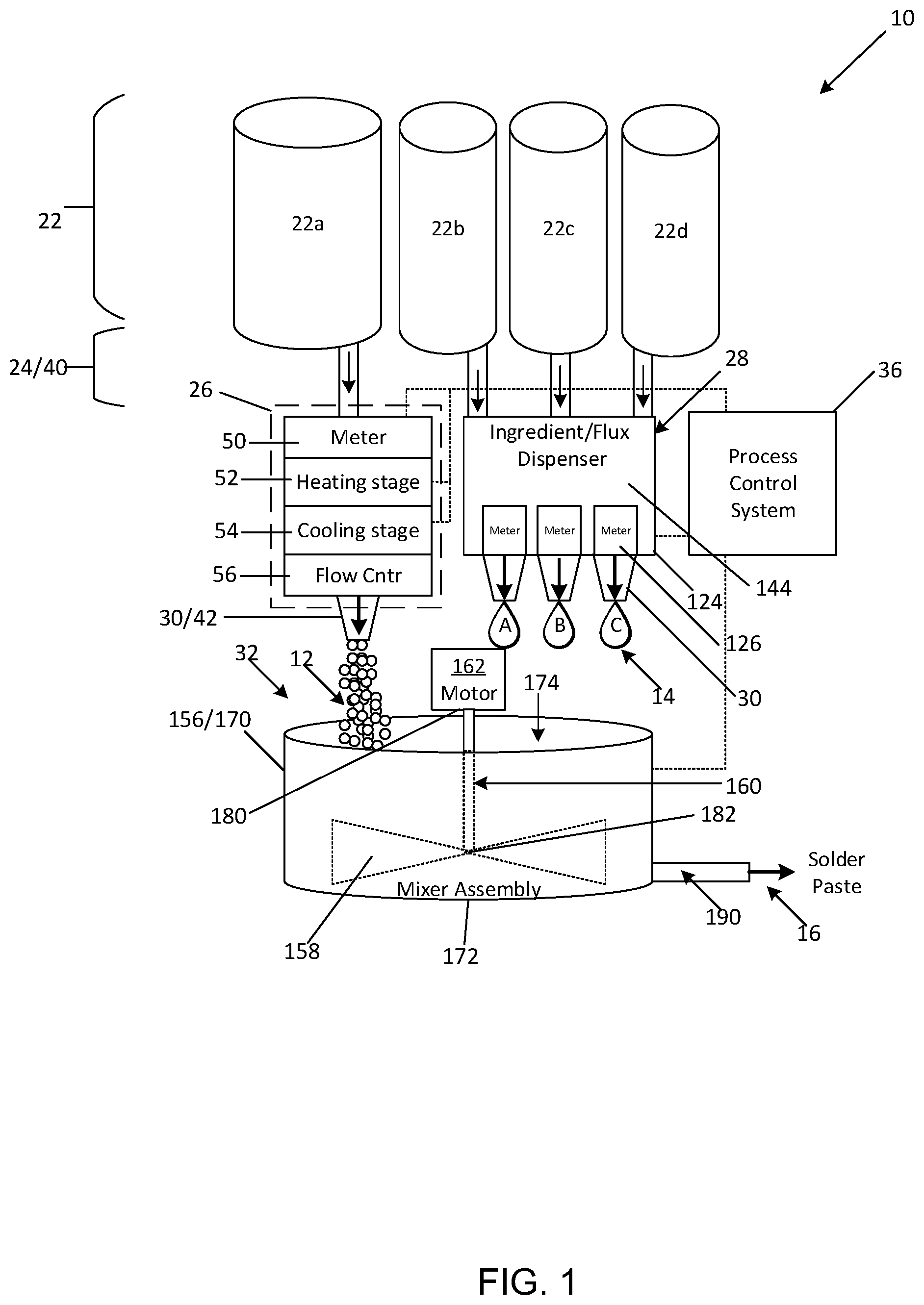 Patent US12583059 Figure 1 – Solder paste on demand apparatus
