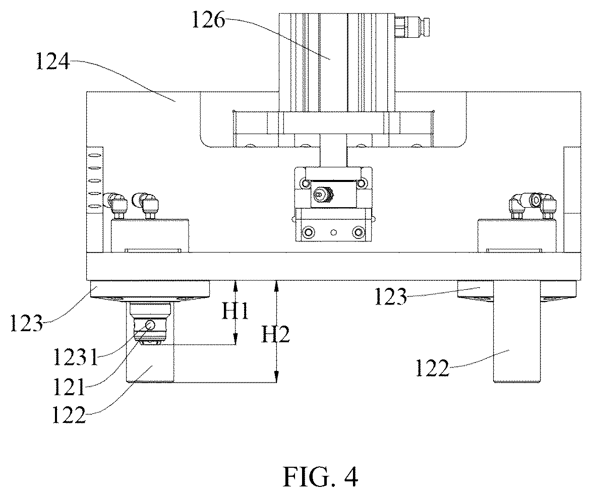 Patent US12583063 Figure 4 – Press plate module, production line, and control method