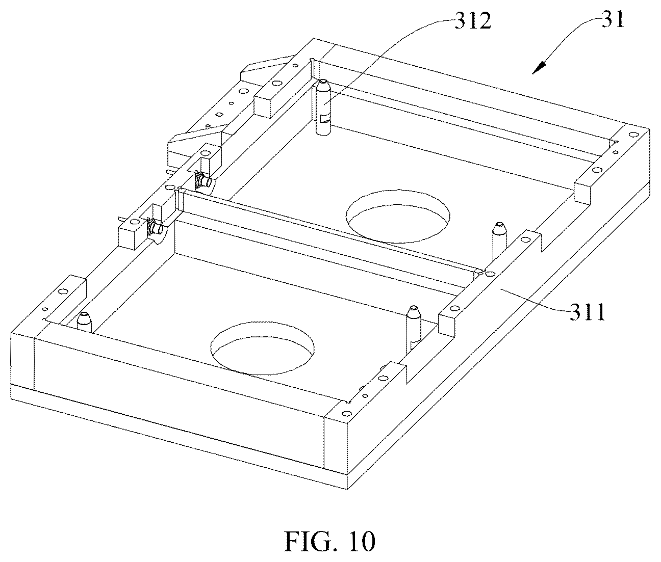 Patent US12583063 Figure 10 – Press plate module, production line, and control method