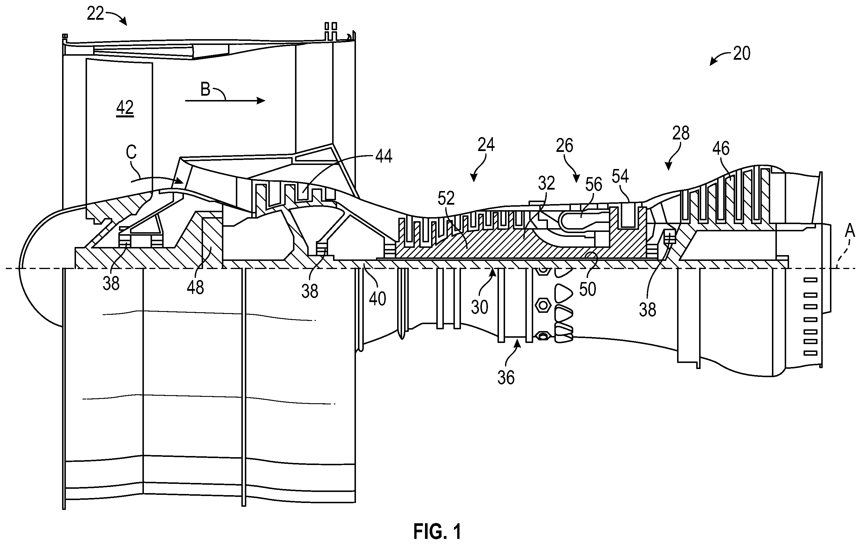 Patent US12583064 — Machining of ceramic matrix composite during preforming and partial densification — Figure 1