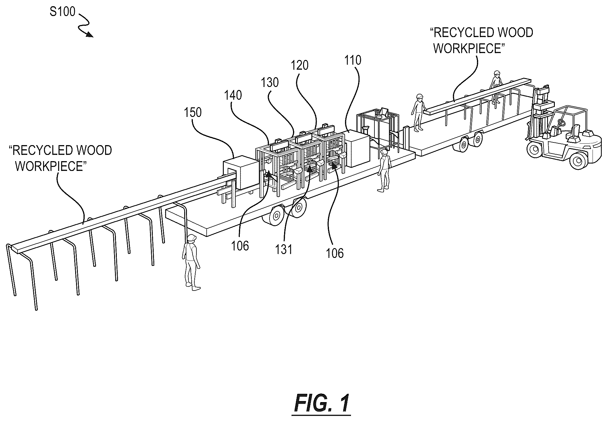 Patent US12583066 — System and method for removing metal fasteners embedded in wood products — Figure 1