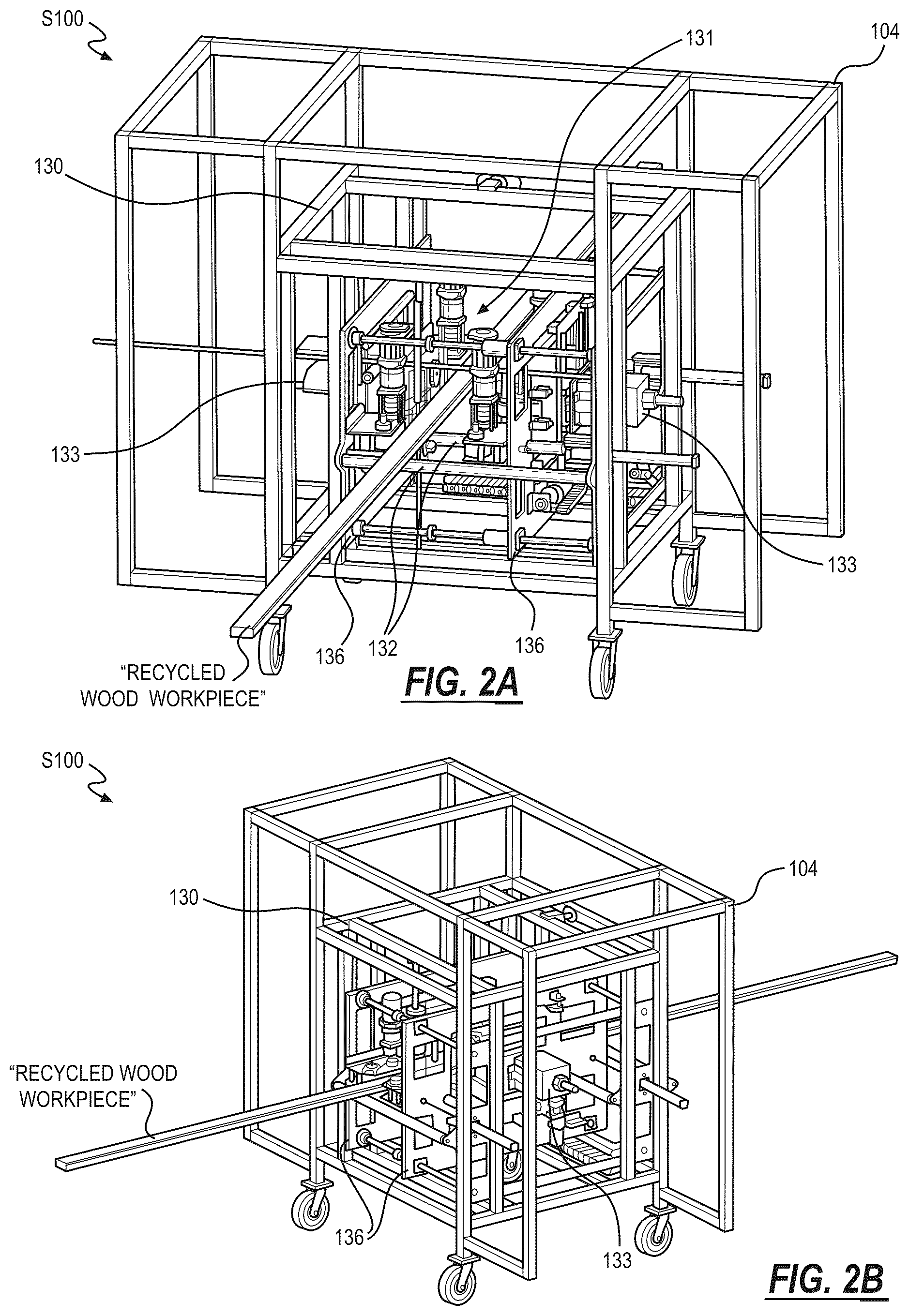 Patent US12583066 Figure 2 – System and method for removing metal fasteners embedded in wood products