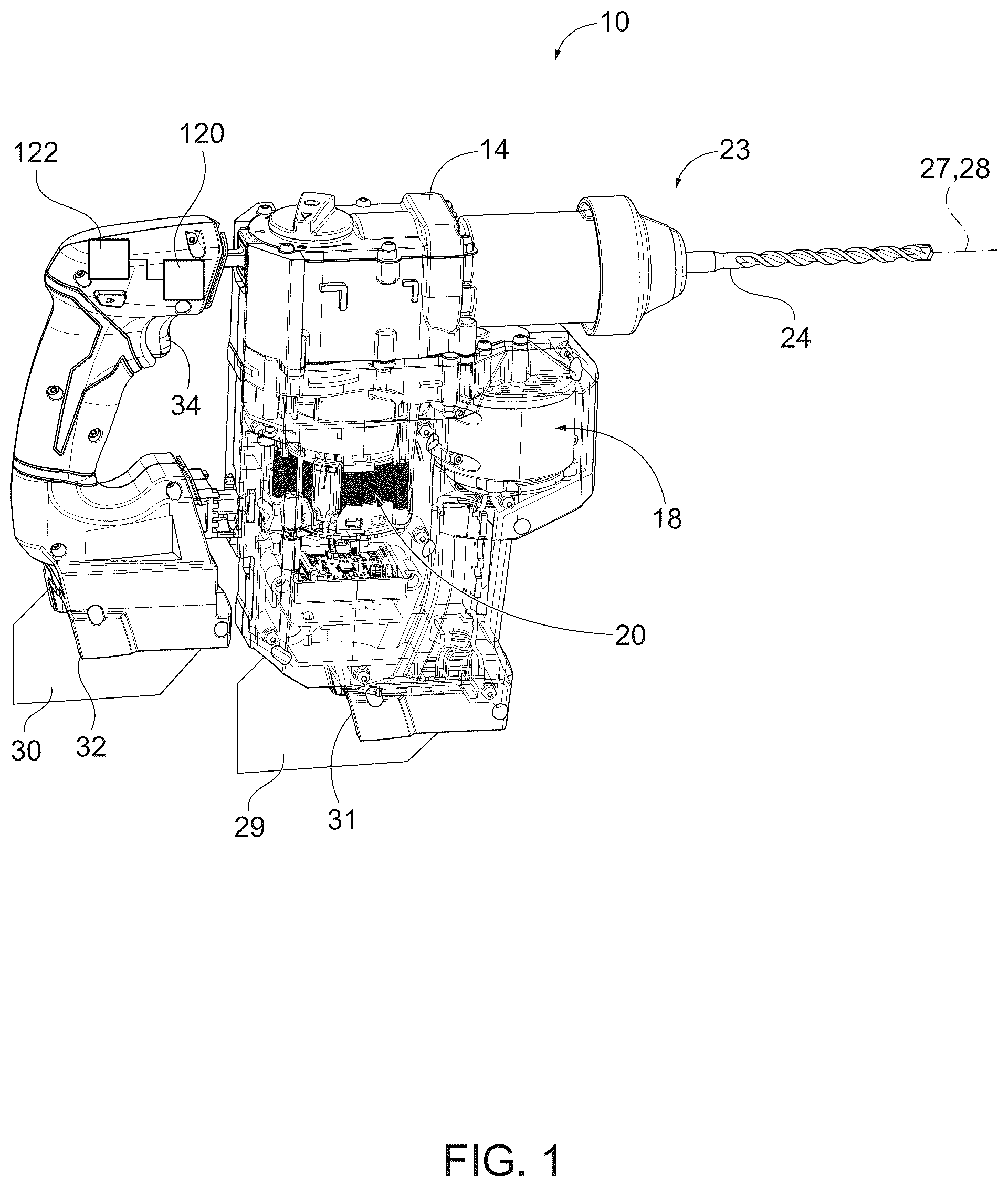 Patent US12583069 — Rotary power tool — Figure 1