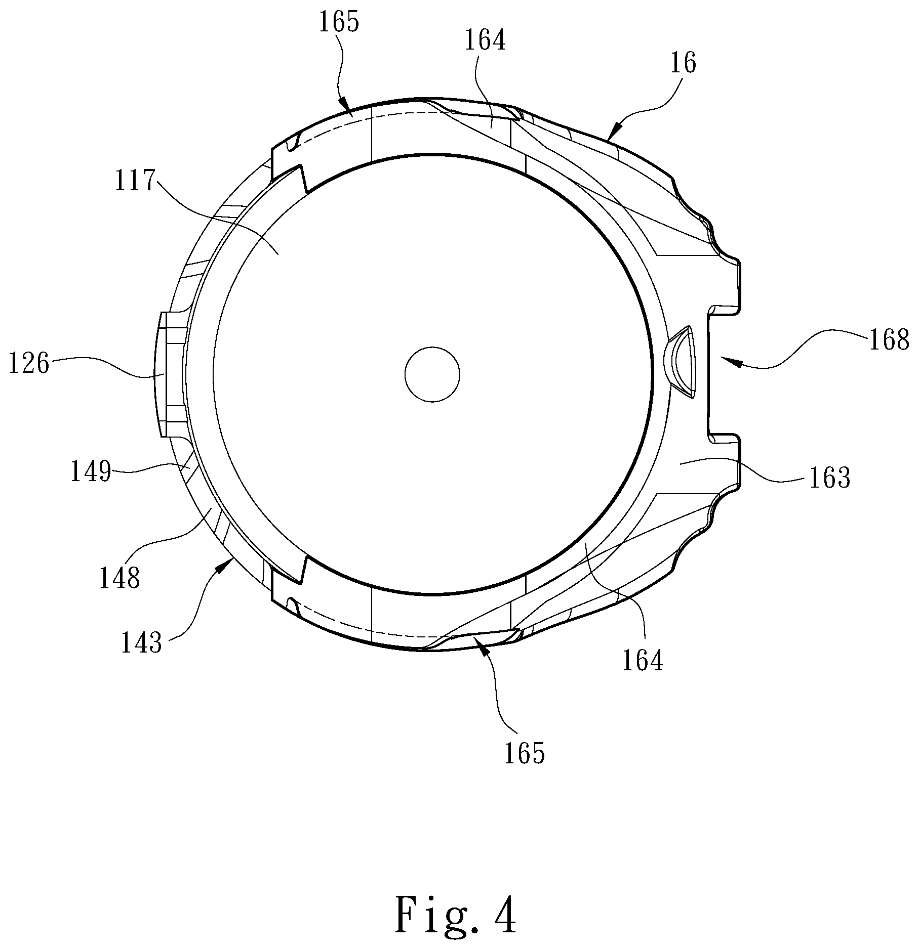 Patent US12583075 Figure 4 – Grinding machine tool for reducing hotness of casing