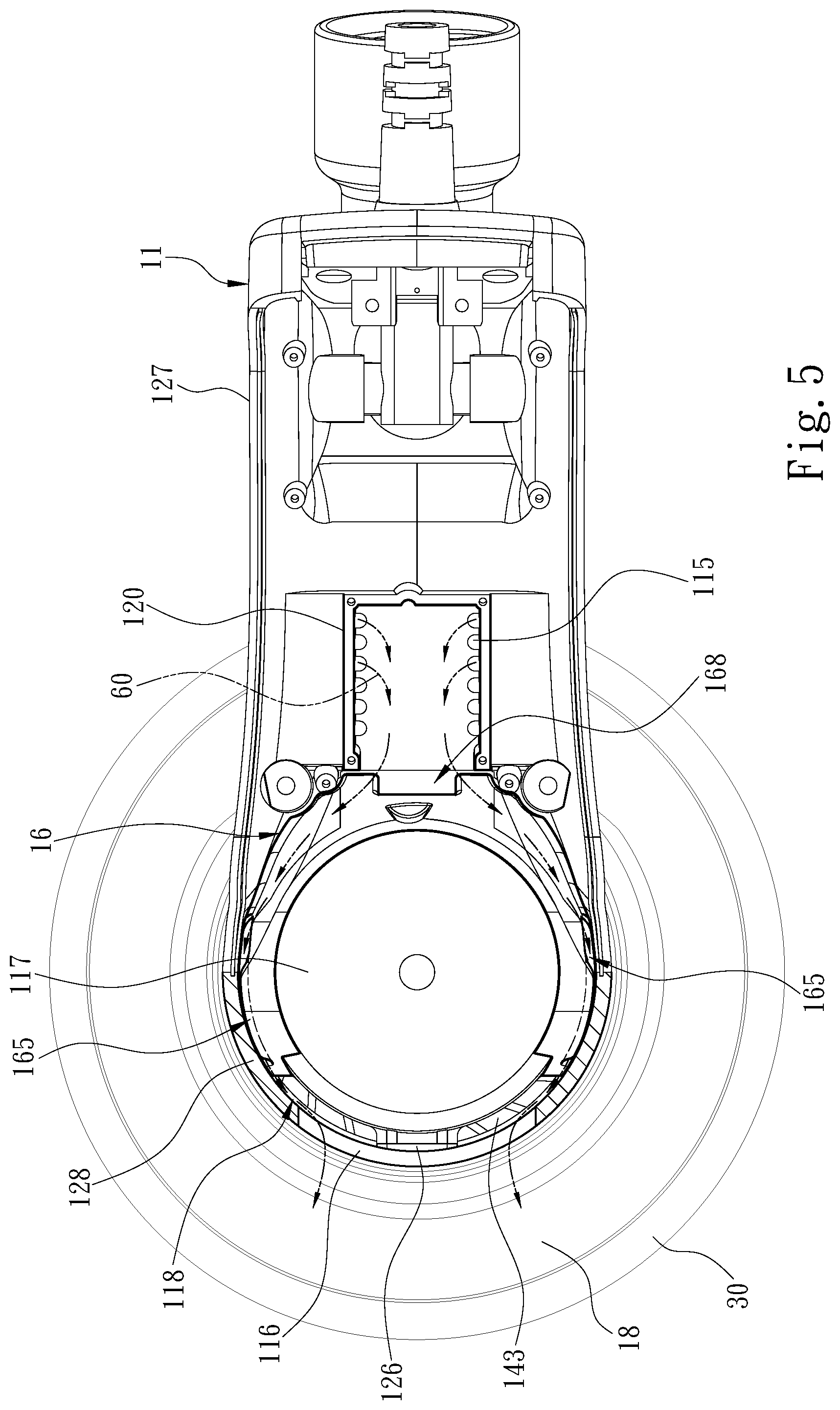 Patent US12583075 Figure 5 – Grinding machine tool for reducing hotness of casing