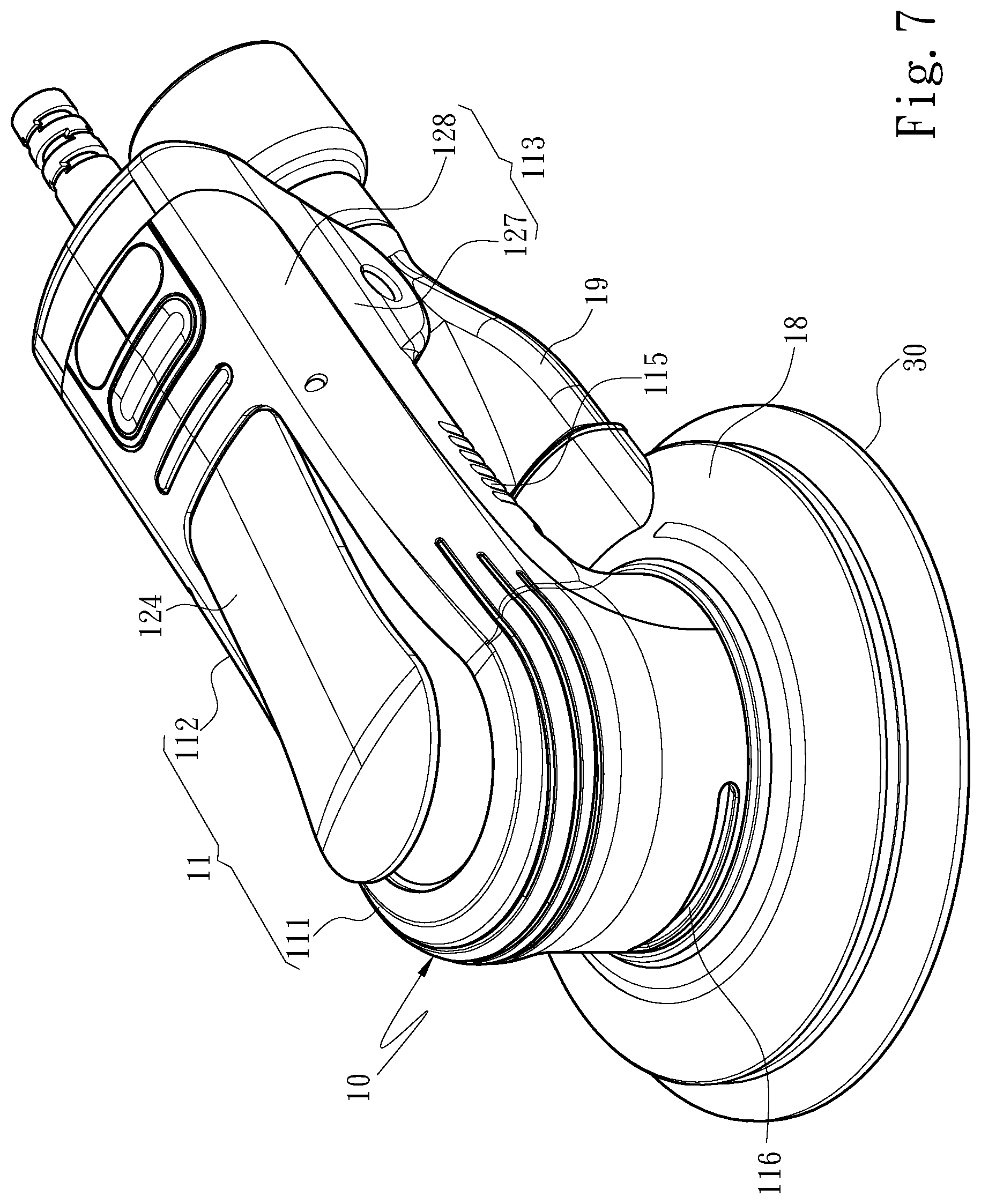 Patent US12583075 Figure 7 – Grinding machine tool for reducing hotness of casing
