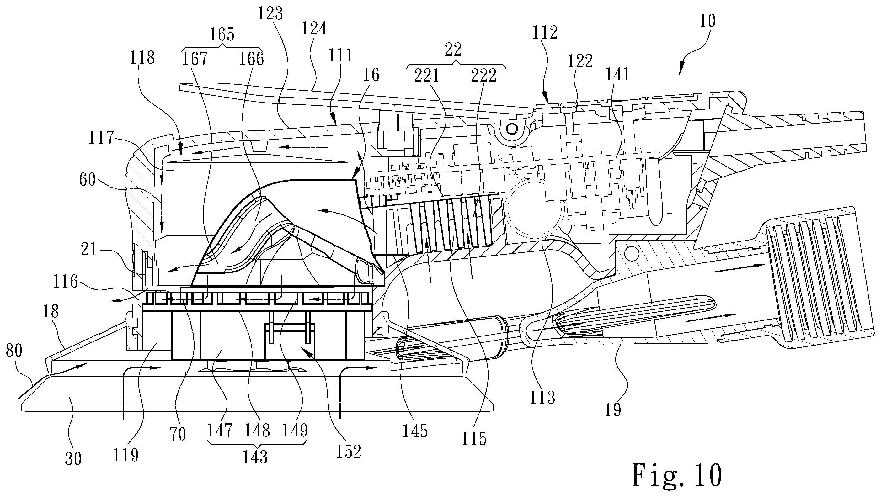 Patent US12583075 Figure 10 – Grinding machine tool for reducing hotness of casing