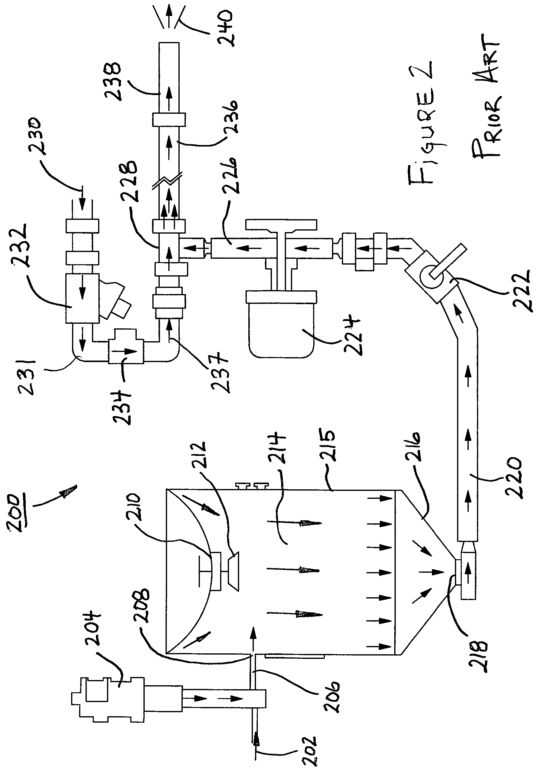 Patent US12583080 Figure 2 – Wet and dry abrasive media blasting system