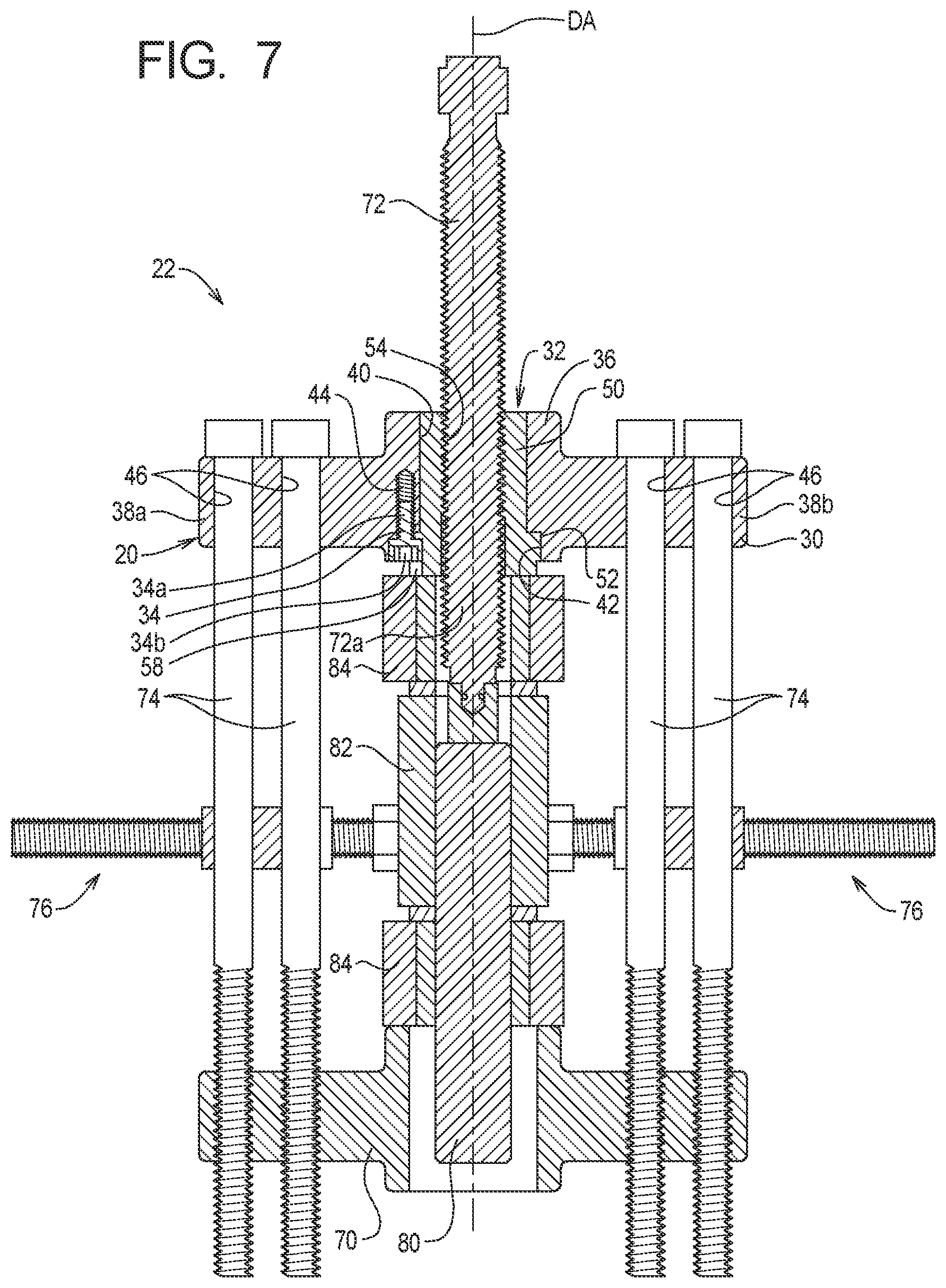 Patent US12583084 Figure 5 – Drive plate systems, methods, and apparatus for a press tool