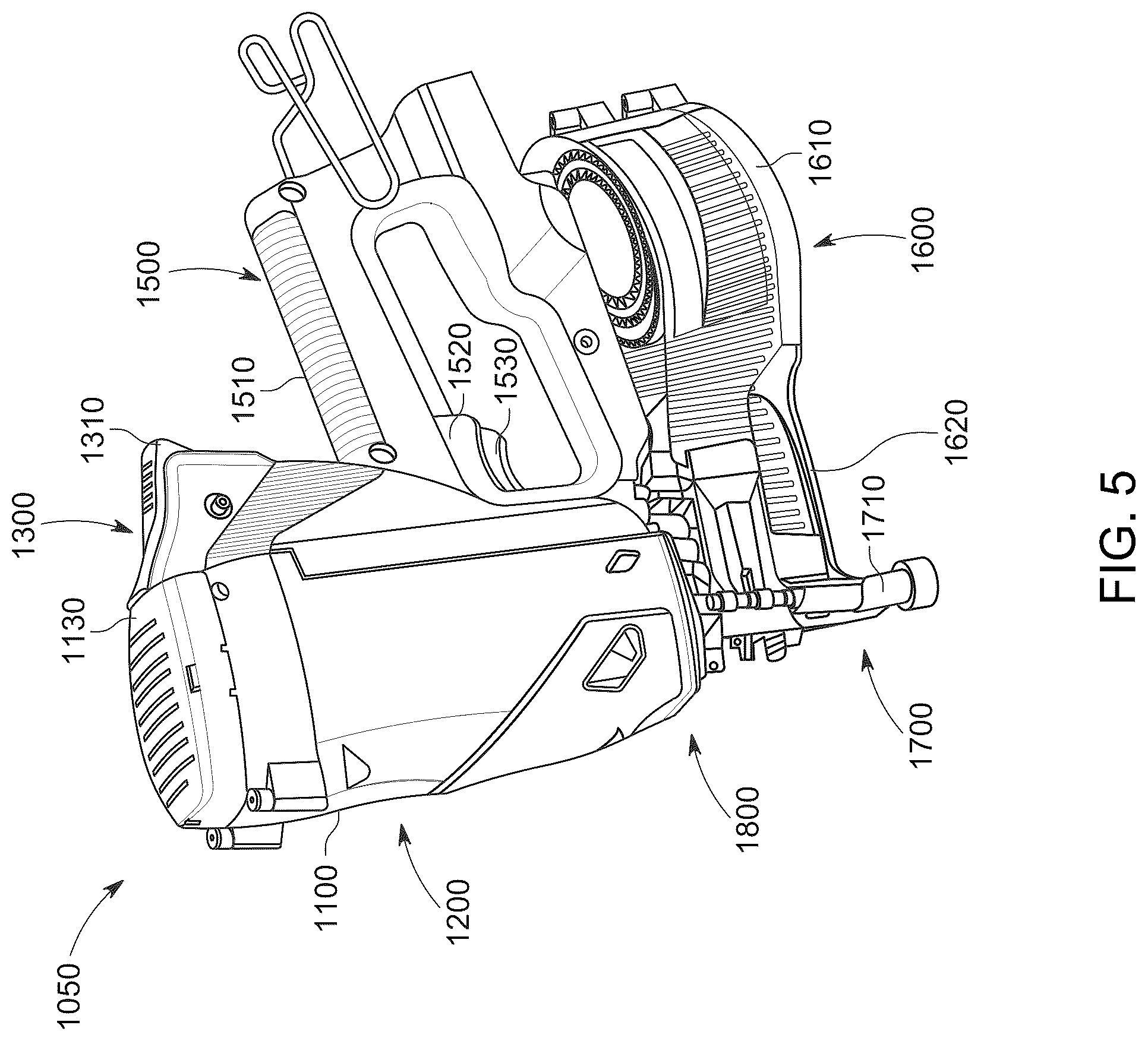 Patent US12583086 Figure 4 – Dosing lever for fastener driving tool