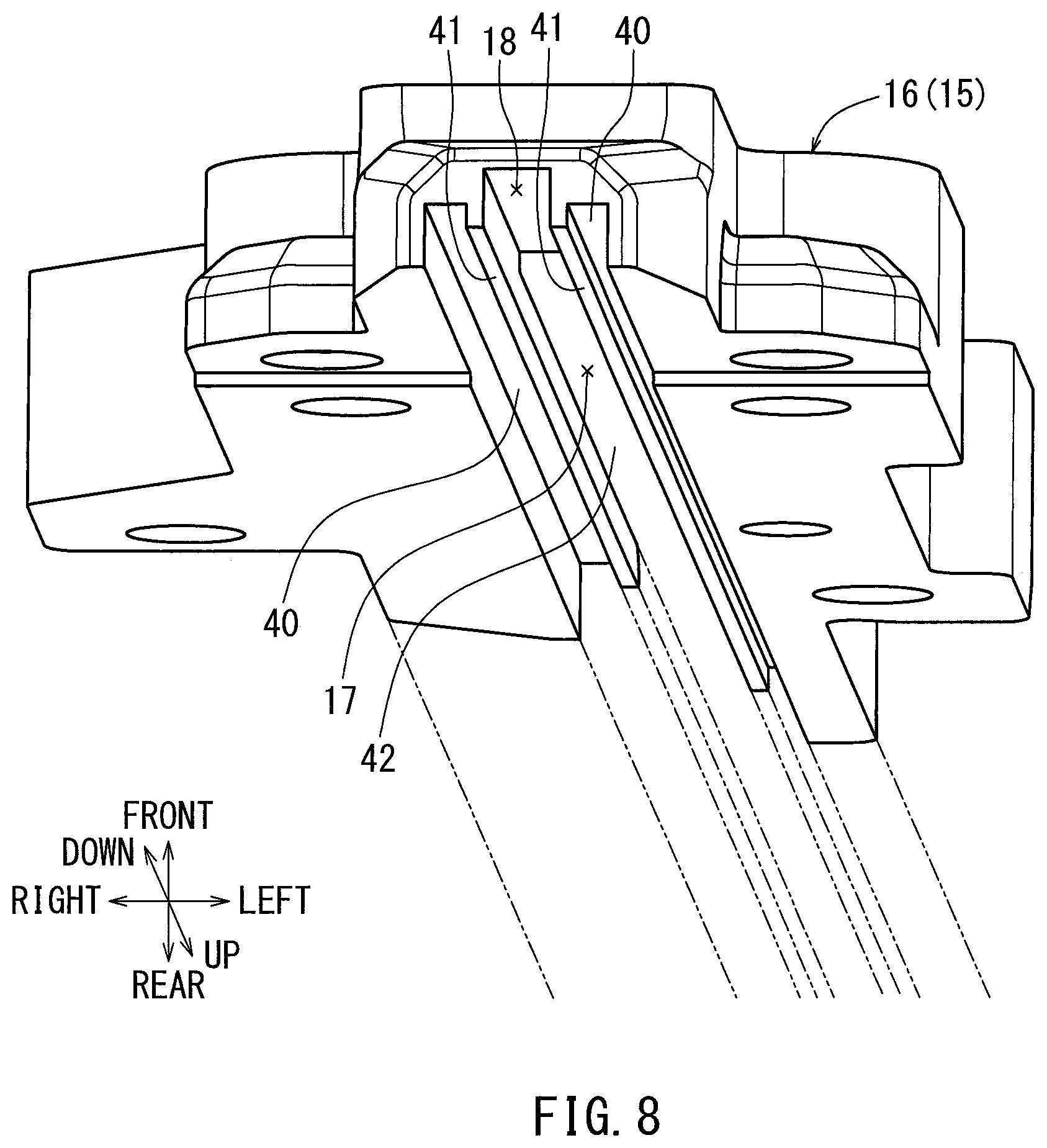 Patent US12583087 Figure 8 – Driving tool