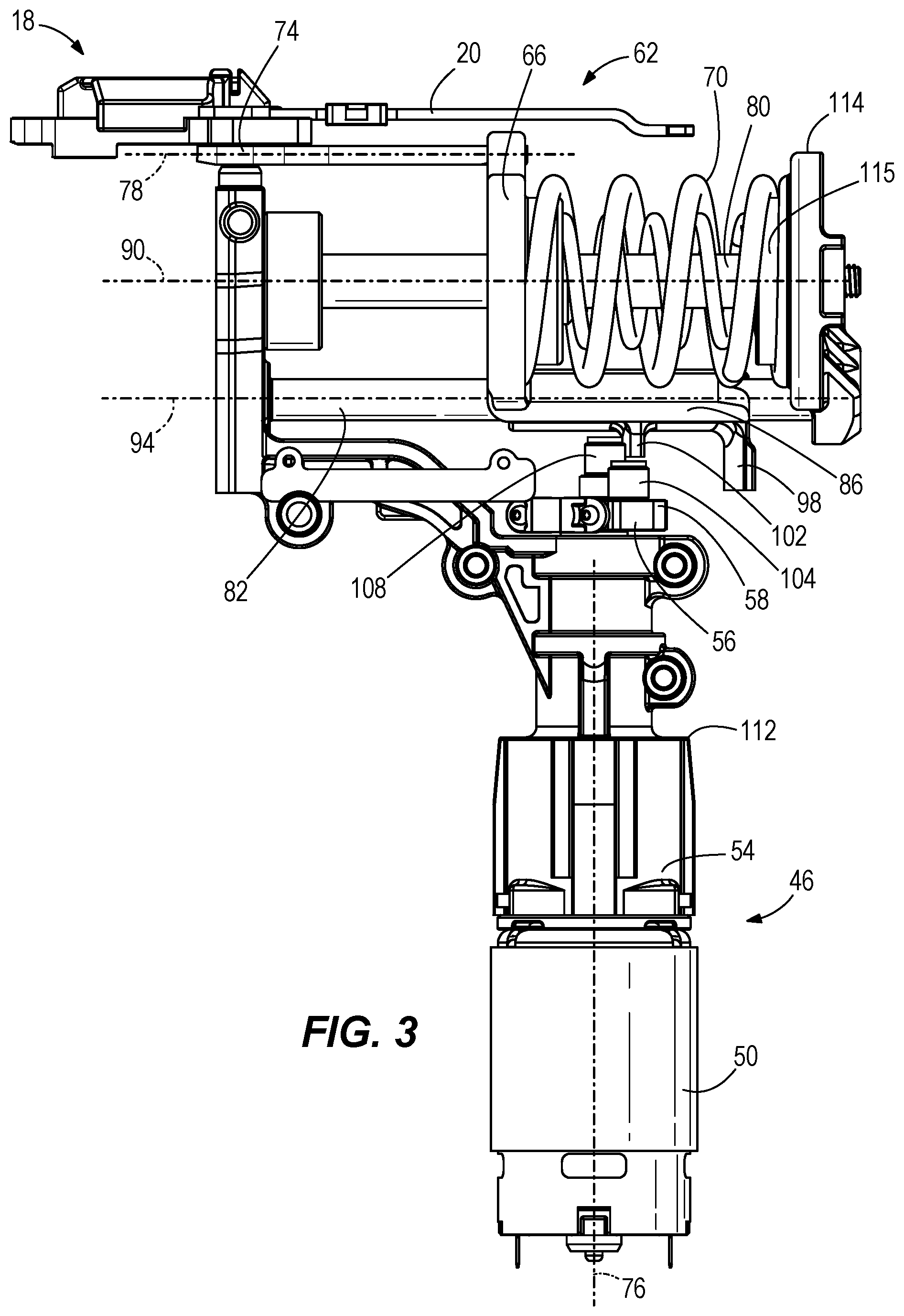 Patent US12583088 Figure 3 – Powered fastener driver