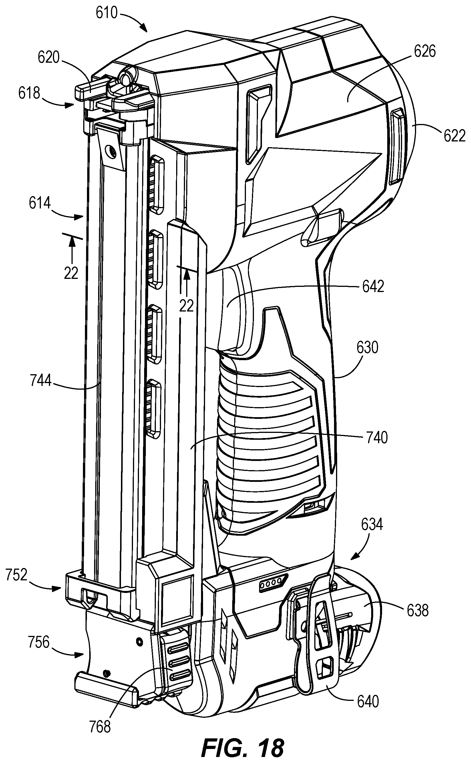 Patent US12583088 Figure 12 – Powered fastener driver