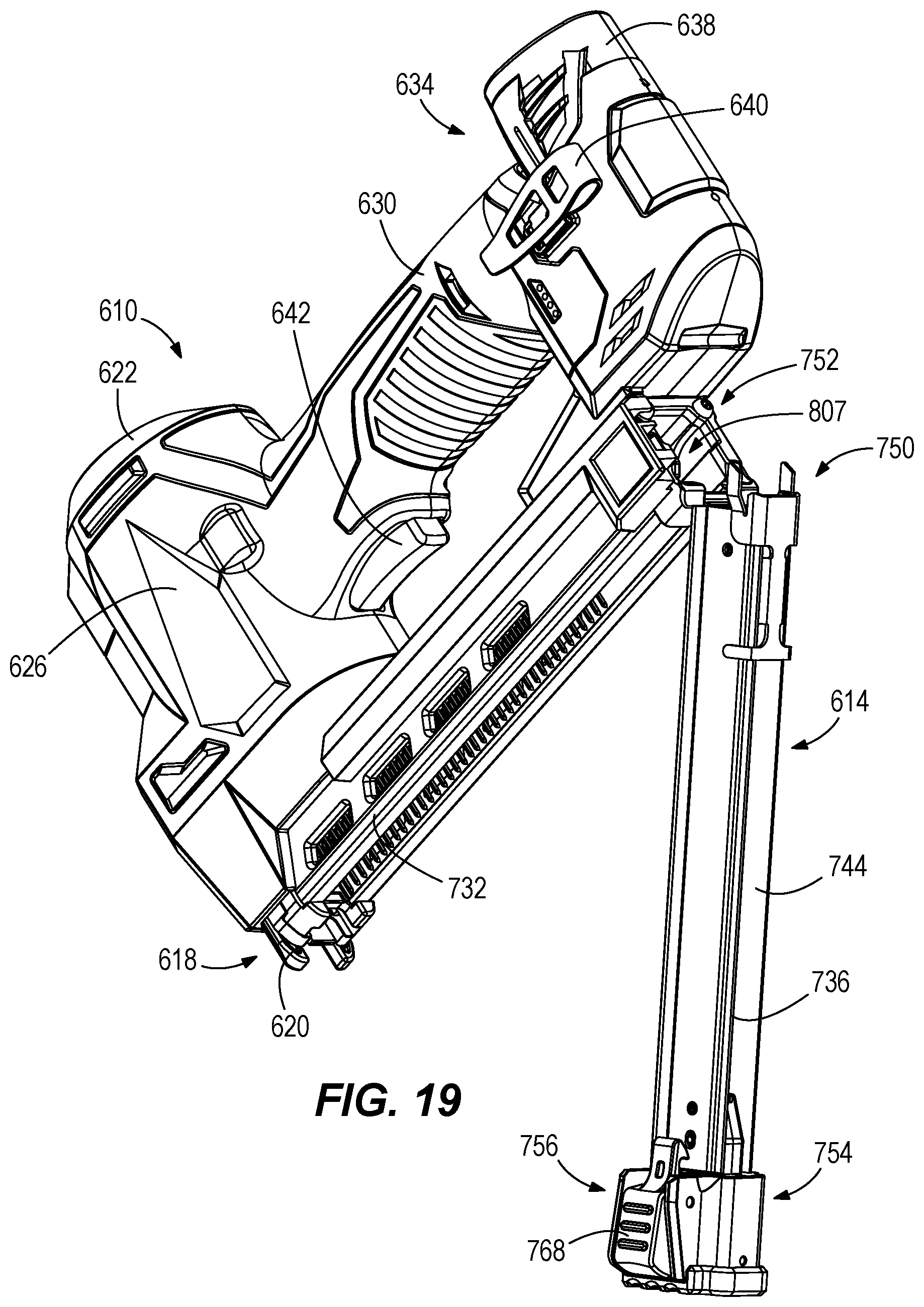 Patent US12583088 Figure 13 – Powered fastener driver