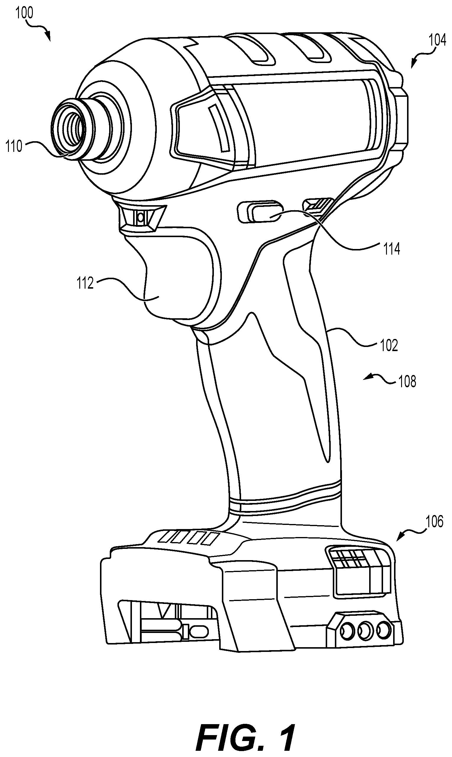 Patent US12583092 Figure 1 – Hybrid thermoplastic composites for power tools and power tool components