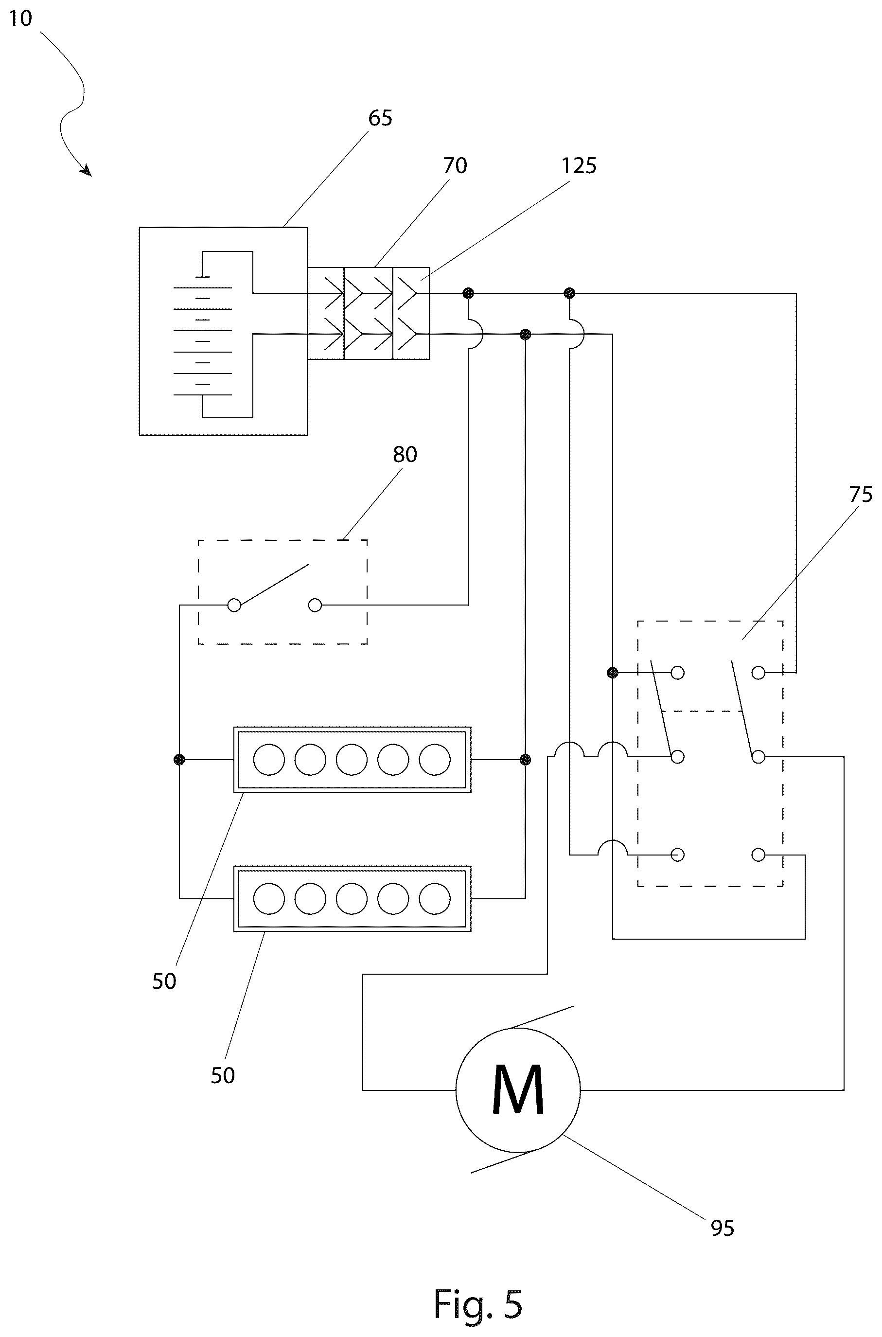 Patent US12583095 Figure 5 – Mechanic's creeper with lights