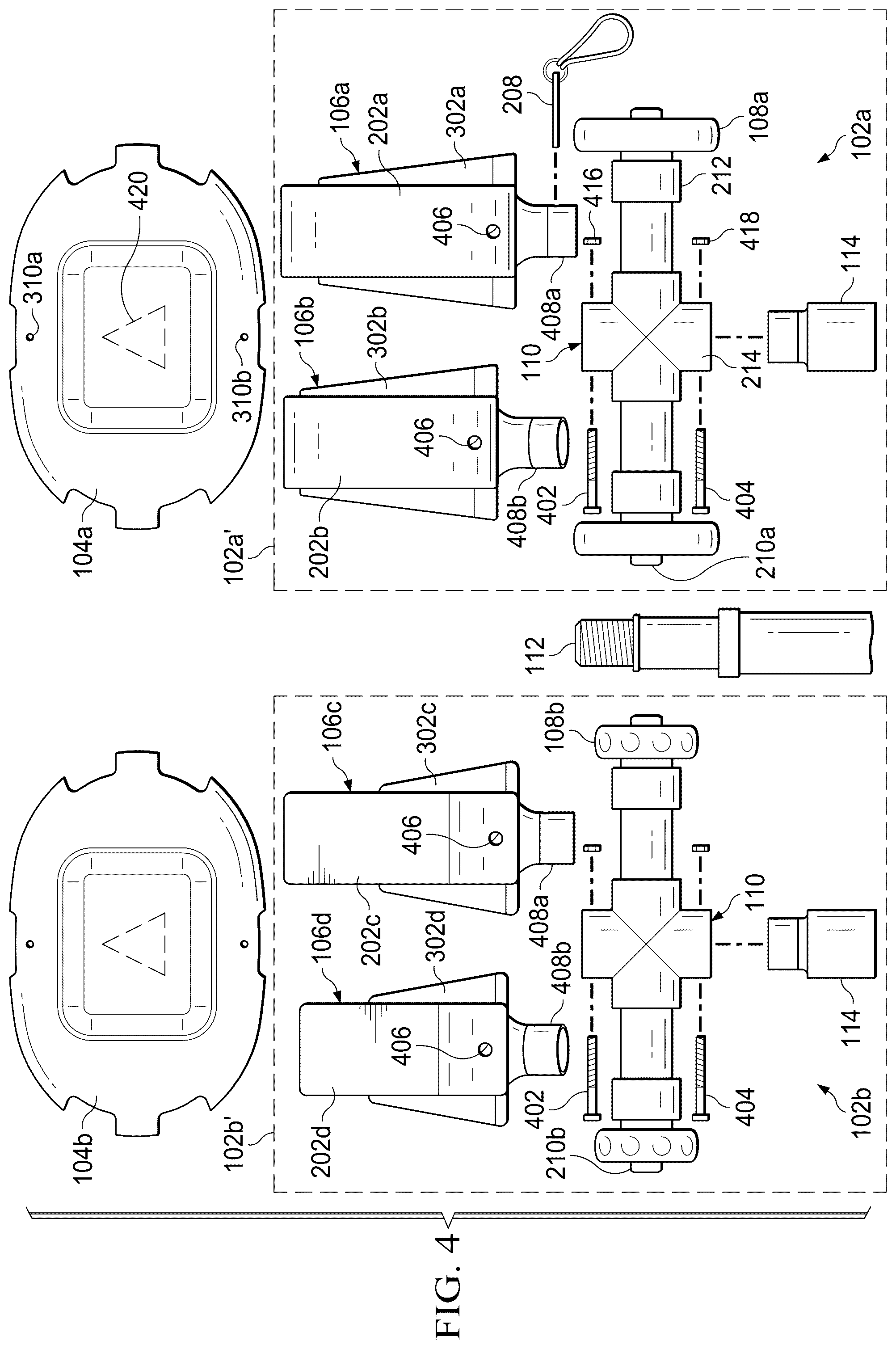 Patent US12583098 Figure 4 – Magnetic device emplacement tool
