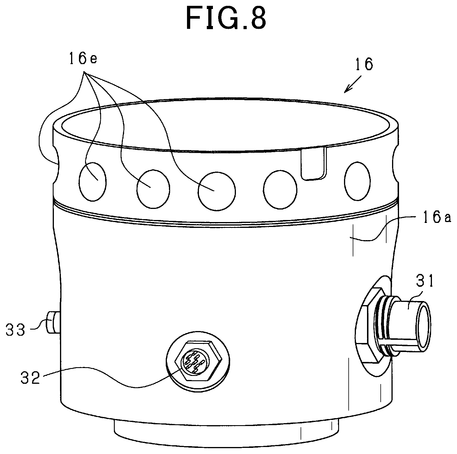 Patent US12583100 Figure 5 – Robot to which direct teaching is applied