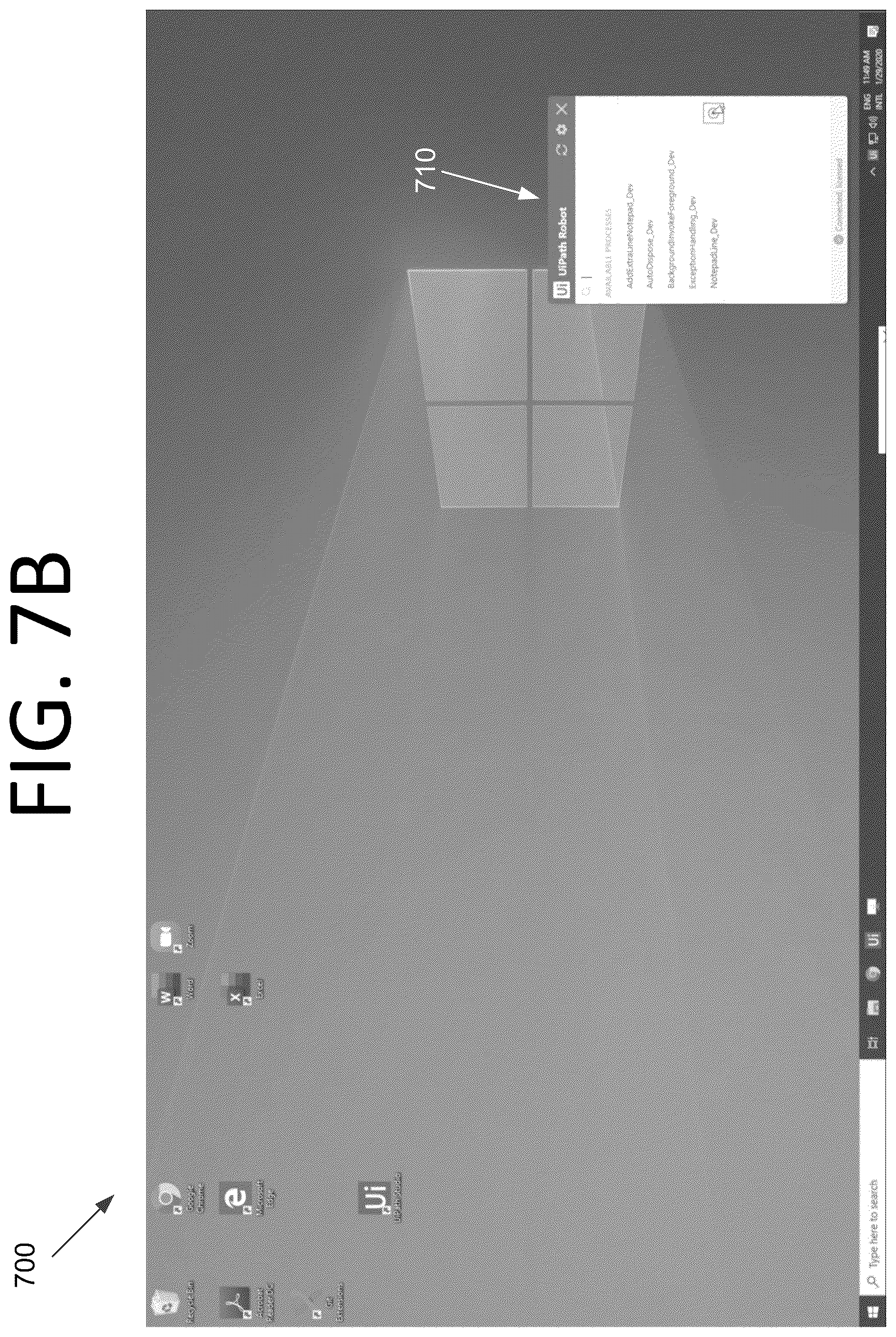 Patent US12583106 Figure 8 – Automation windows for robotic process automation