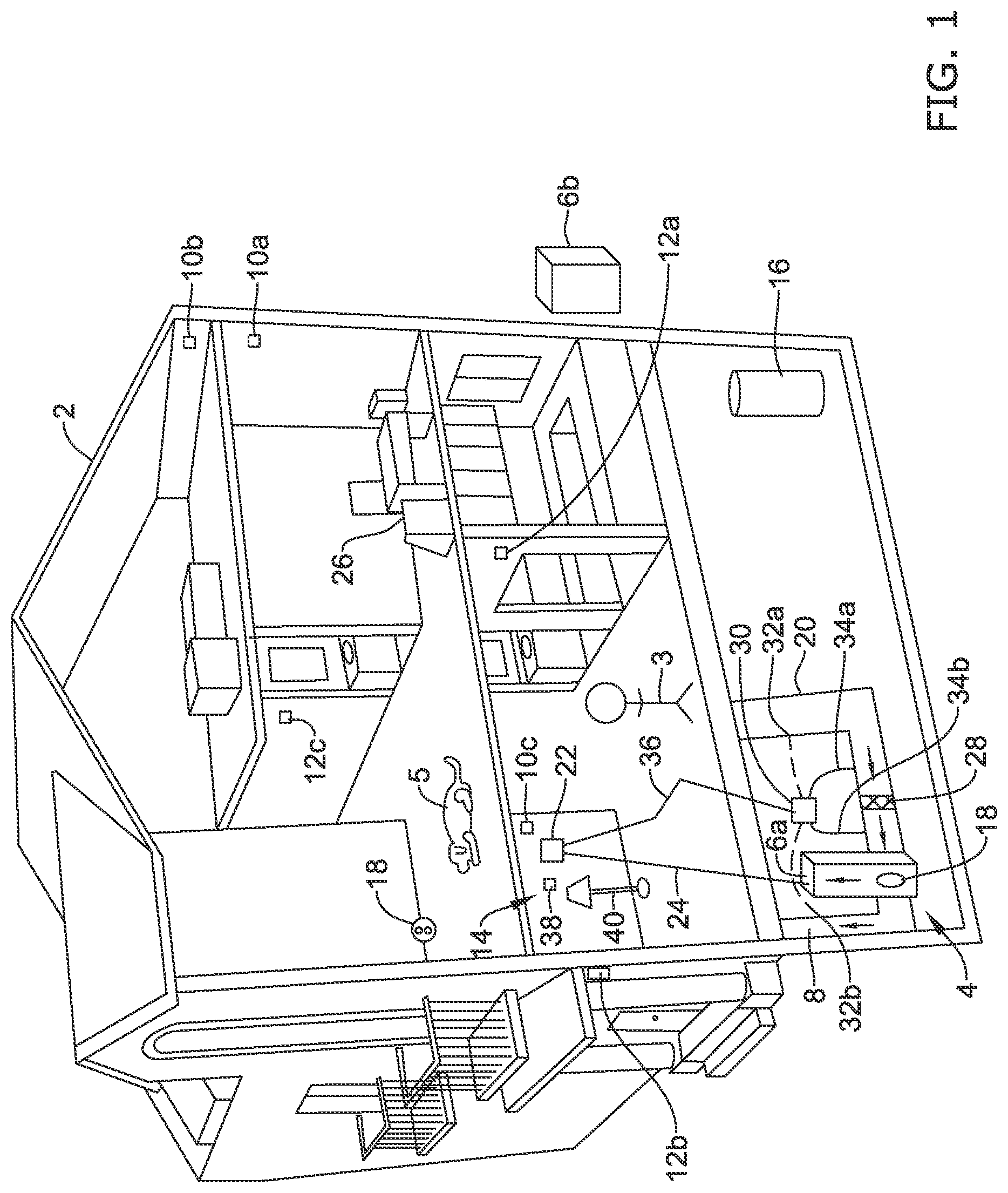 Patent US12583116 Figure 1 – System and method for location monitoring and event-based sentinel management