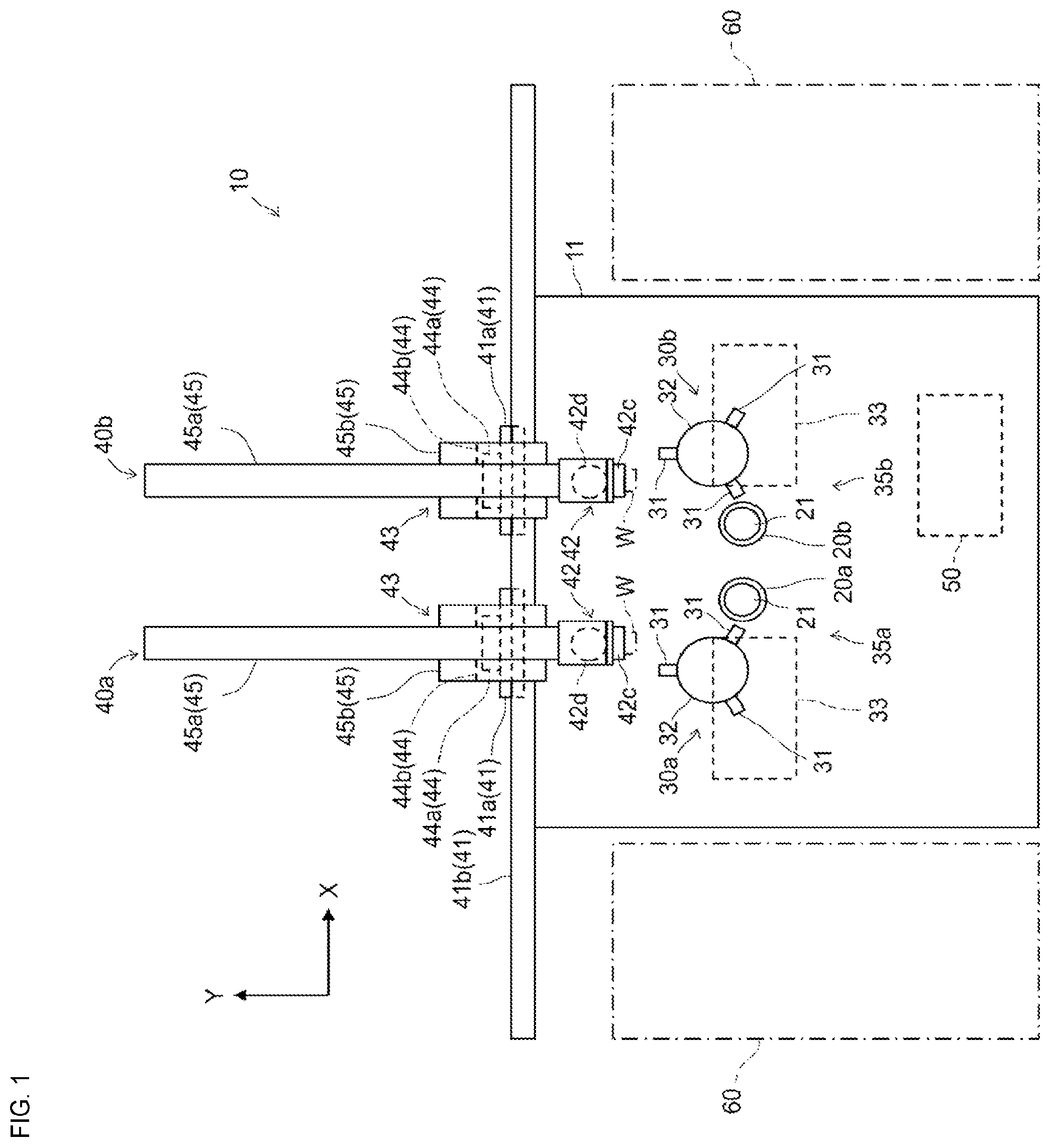 Patent US12583117 — Workpiece processing apparatus — Figure 1