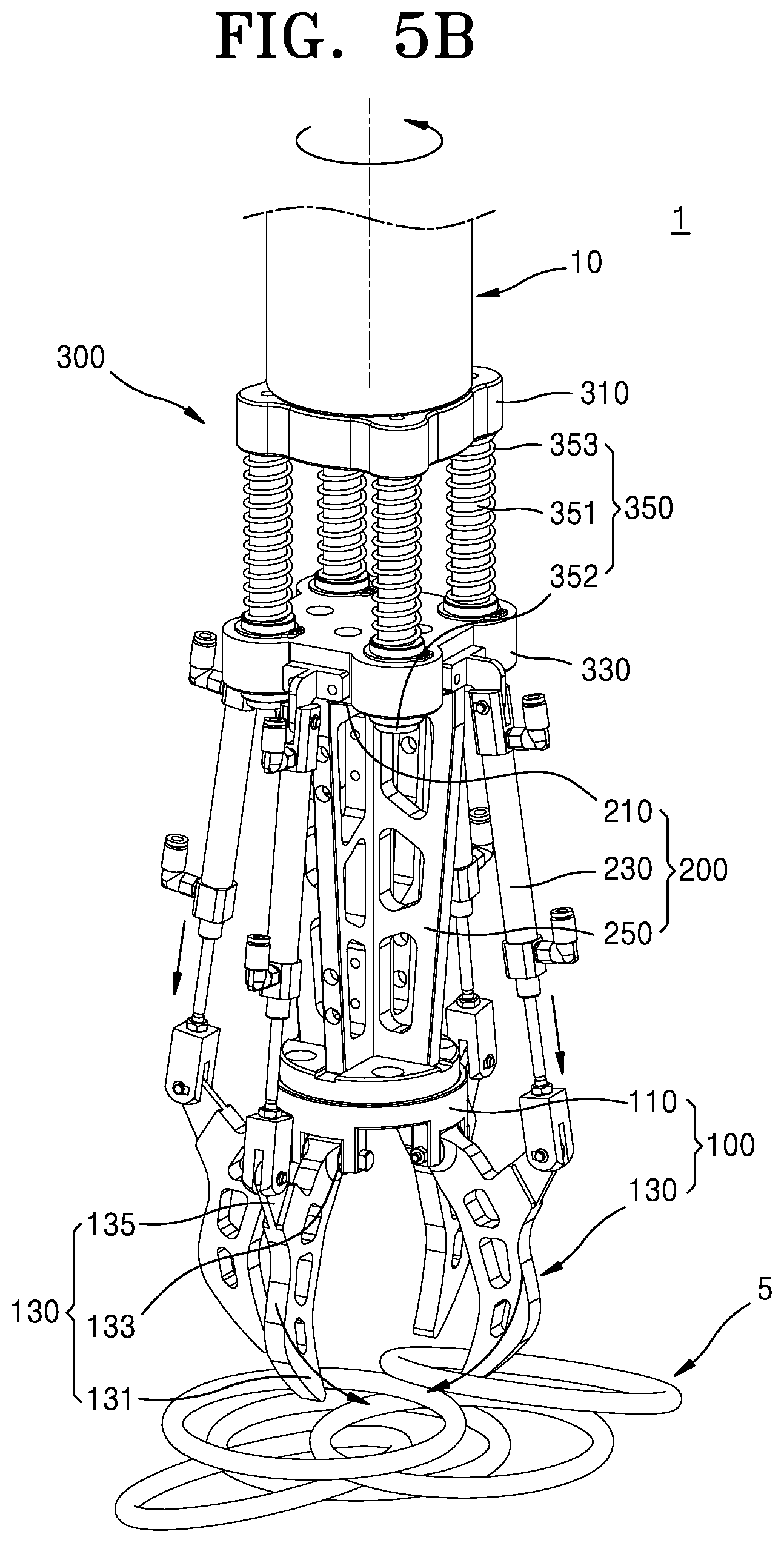 Patent US12583130 Figure 8 – Gripper device for robot arm