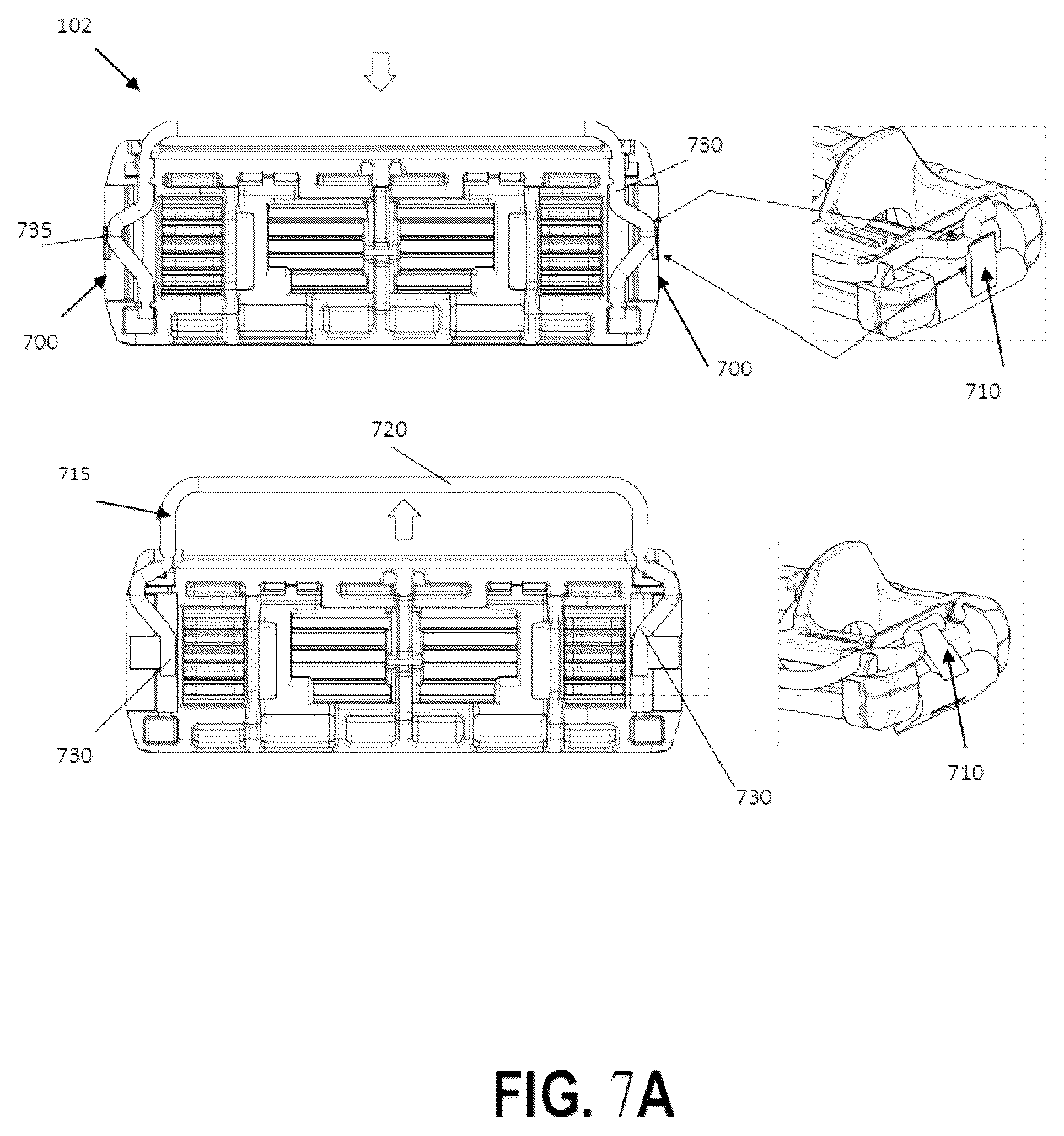 Patent US12583137 Figure 7 – Shaving head