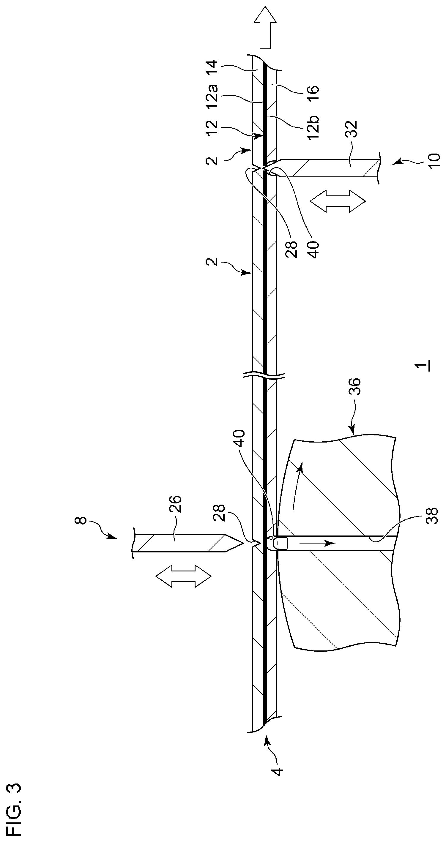 Patent US12583144 Figure 3 – Cutting device and cutting method