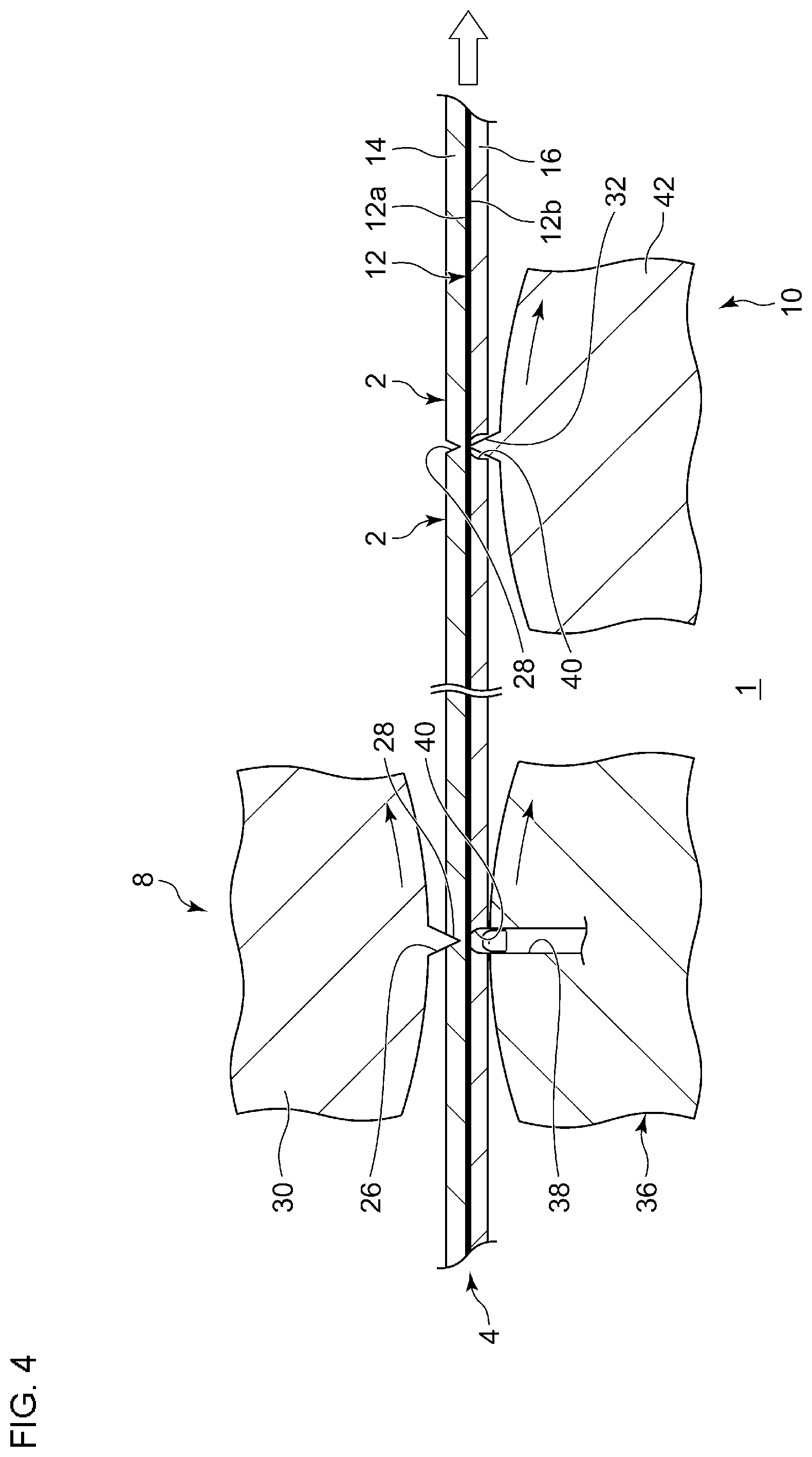 Patent US12583144 Figure 4 – Cutting device and cutting method