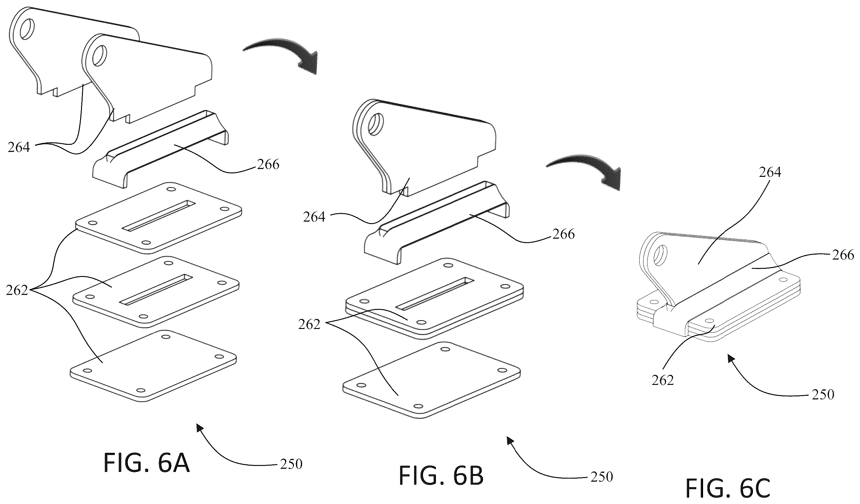 Patent US12583150 Figure 6 – Fabrication and component fusion process utilizing heating and compaction of components in a granular support medium