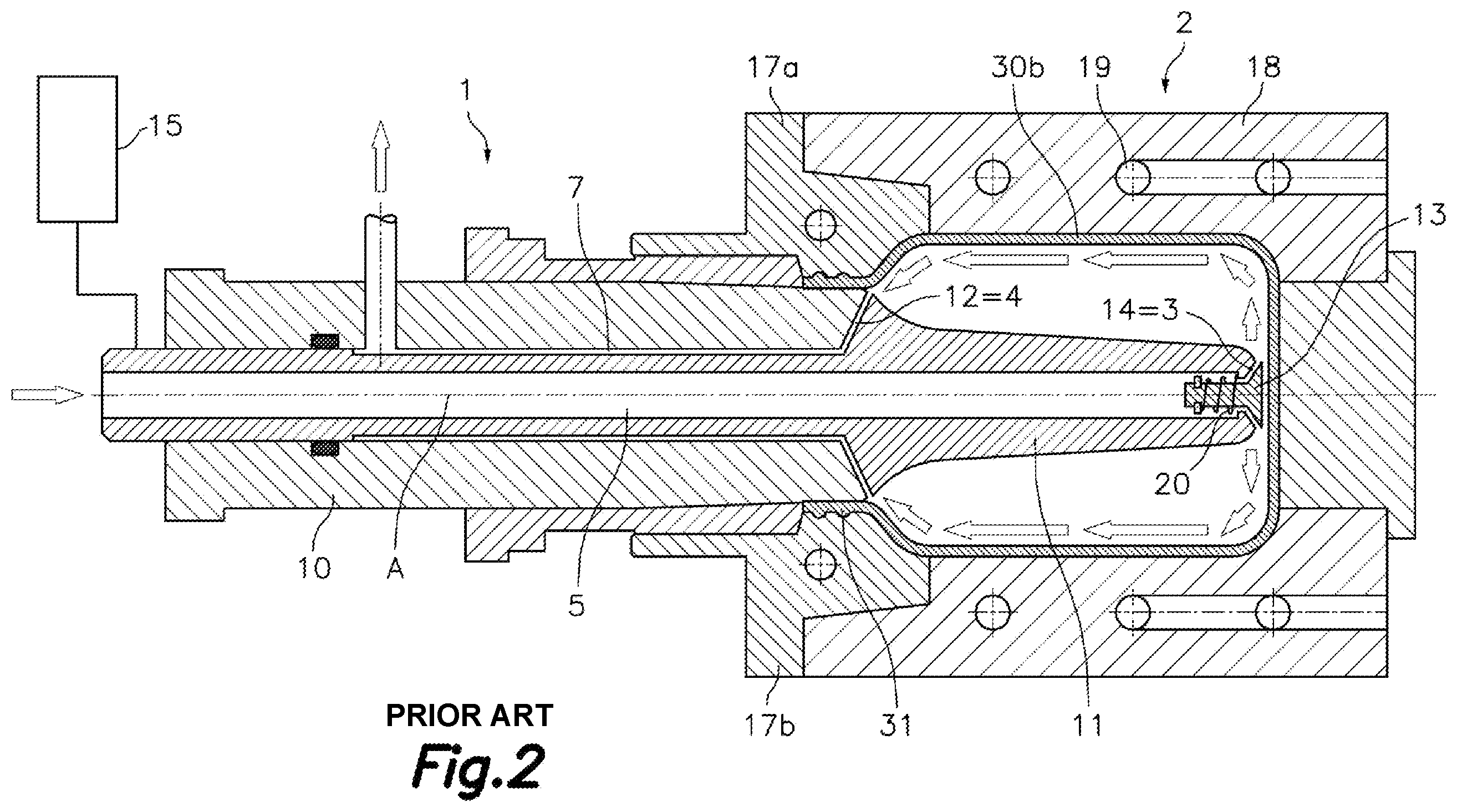 Patent US12583168 Figure 2 – Injection-blow-moulding mould and method