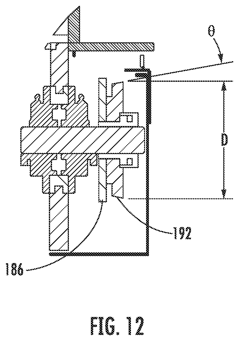 Patent US12583171 Figure 8 – Thermoforming machine web transport assembly