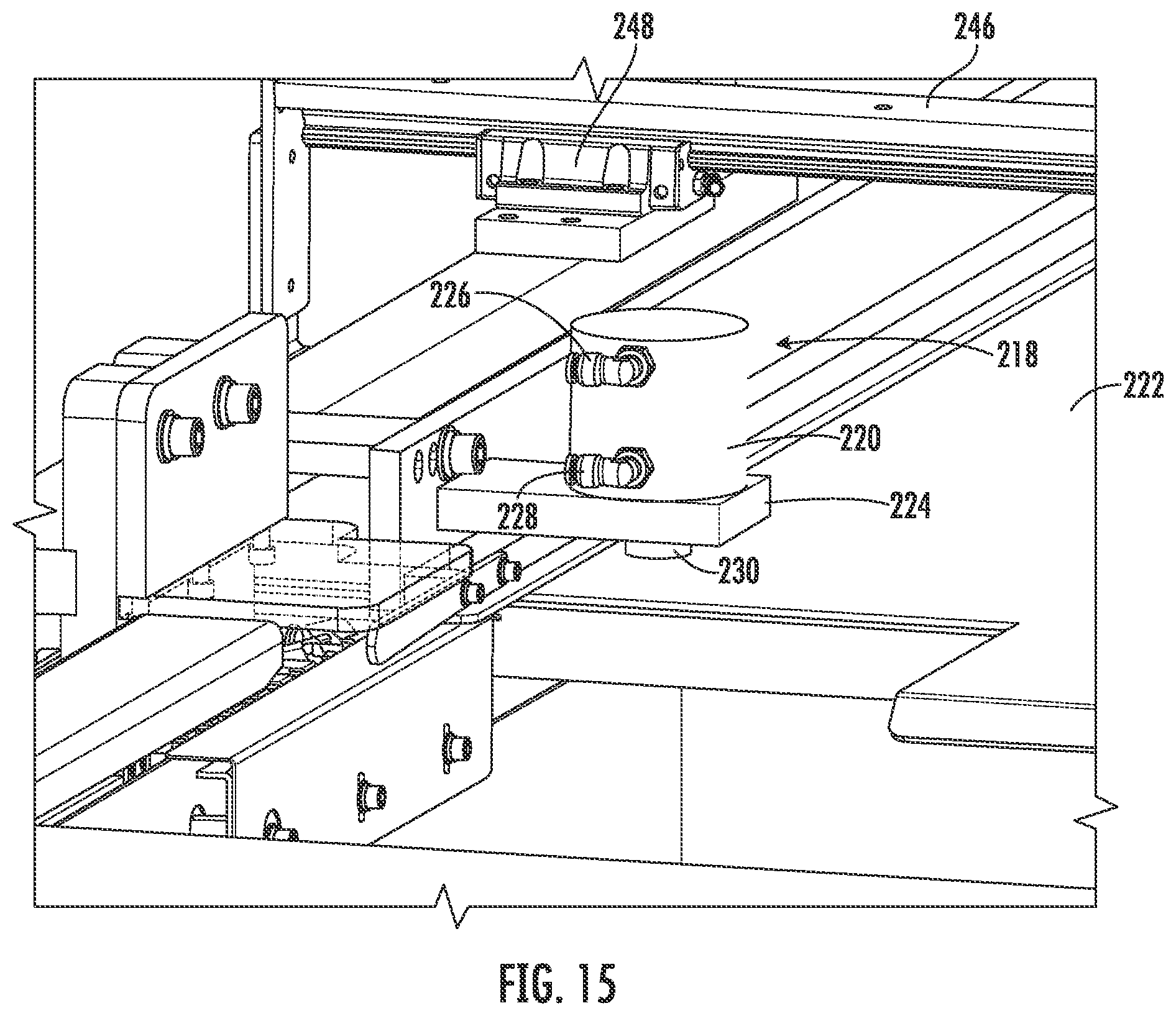 Patent US12583171 Figure 11 – Thermoforming machine web transport assembly