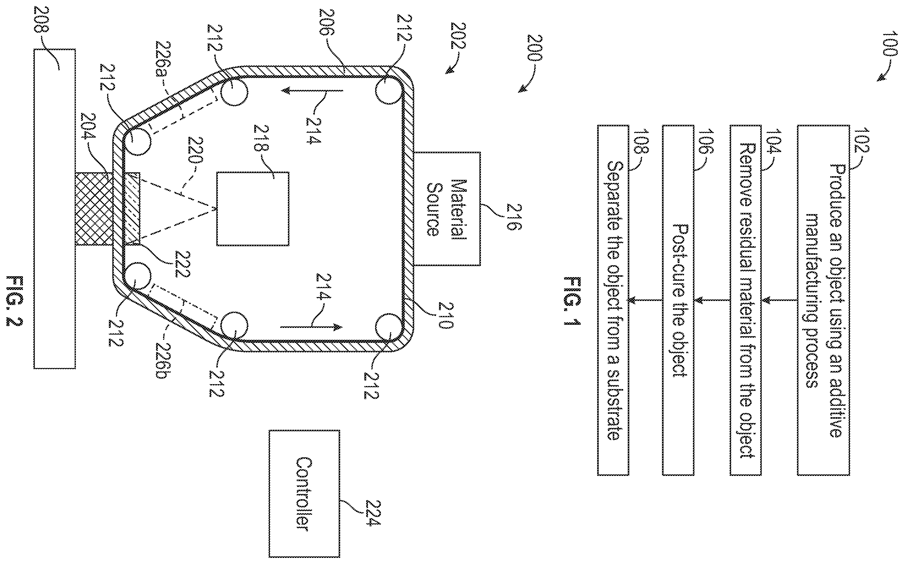 Patent US12583194 Figure 1 – Methods for producing additively manufactured objects with heterogeneous properties