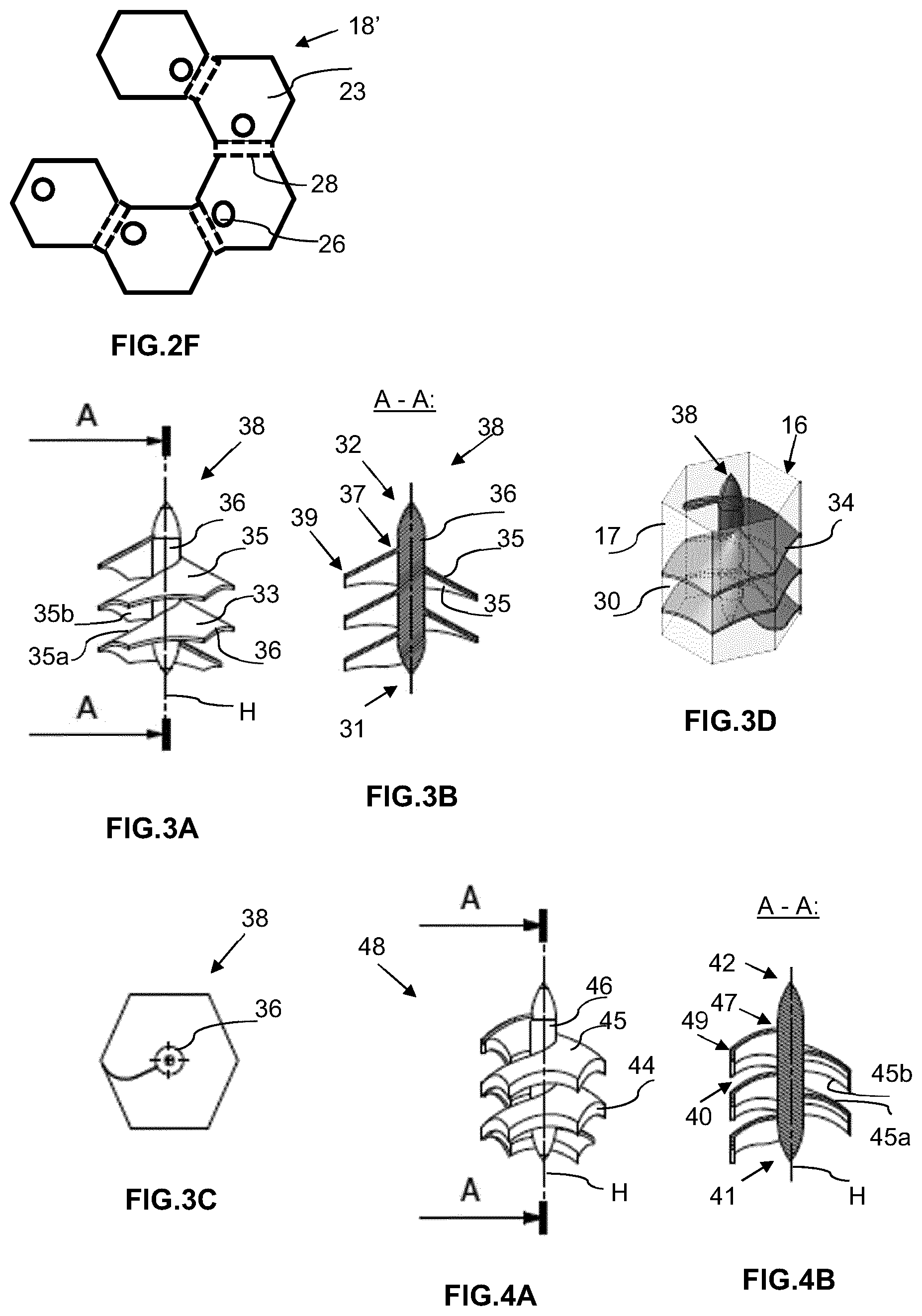 Patent US12583201 Figure 2 – Sound-attenuating composite component with honeycomb core and production method therefor