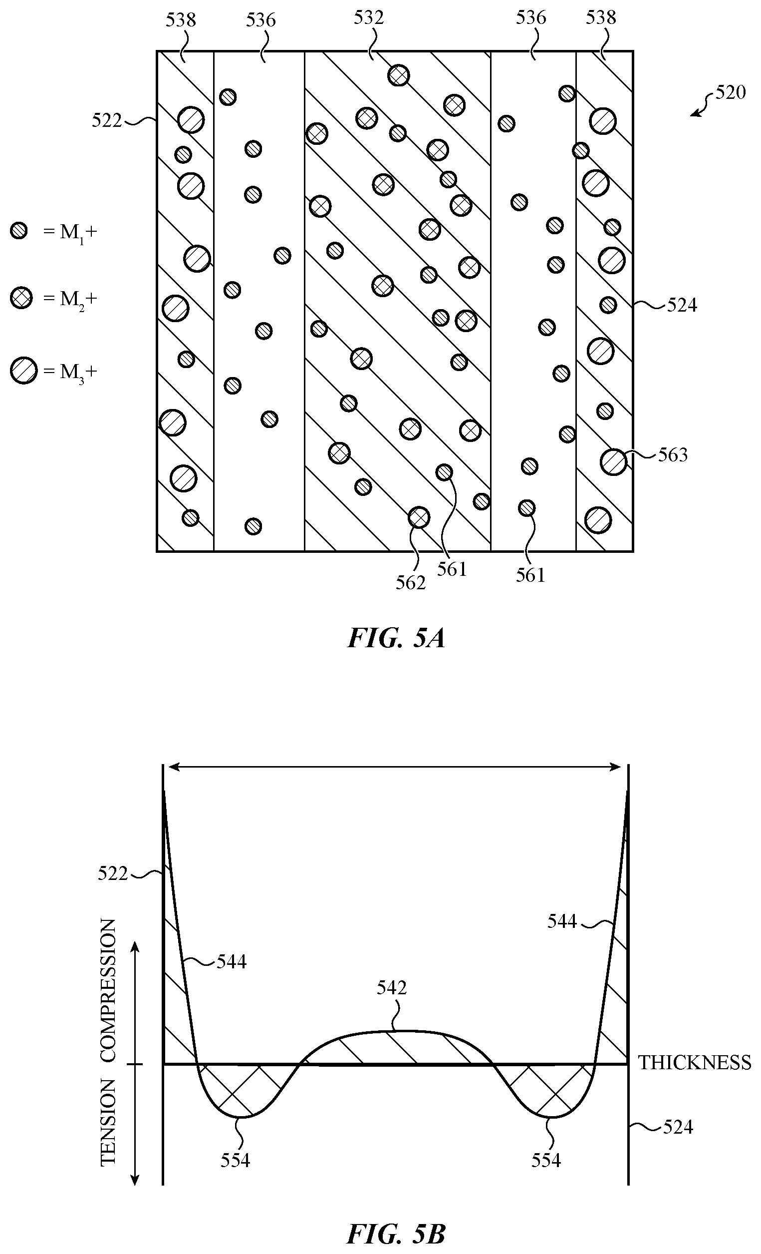 Patent US12583206 Figure 8 – Electronic device having a glass component with crack hindering internal stress regions