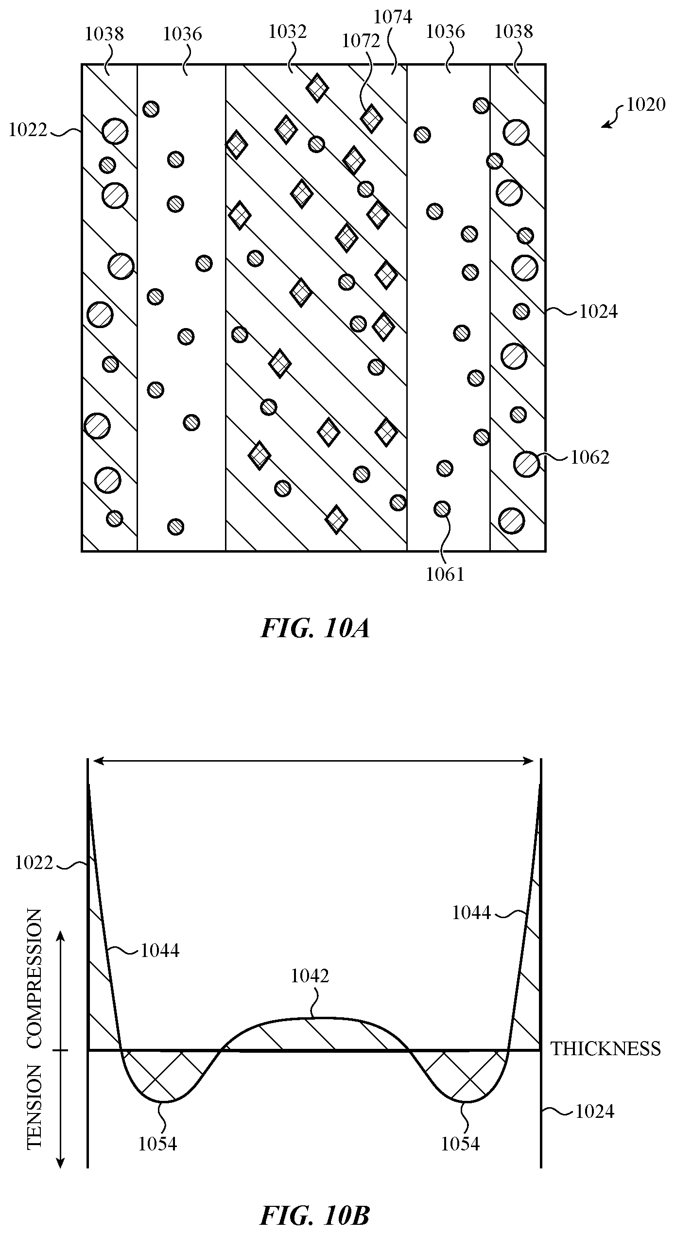 Patent US12583206 Figure 13 – Electronic device having a glass component with crack hindering internal stress regions