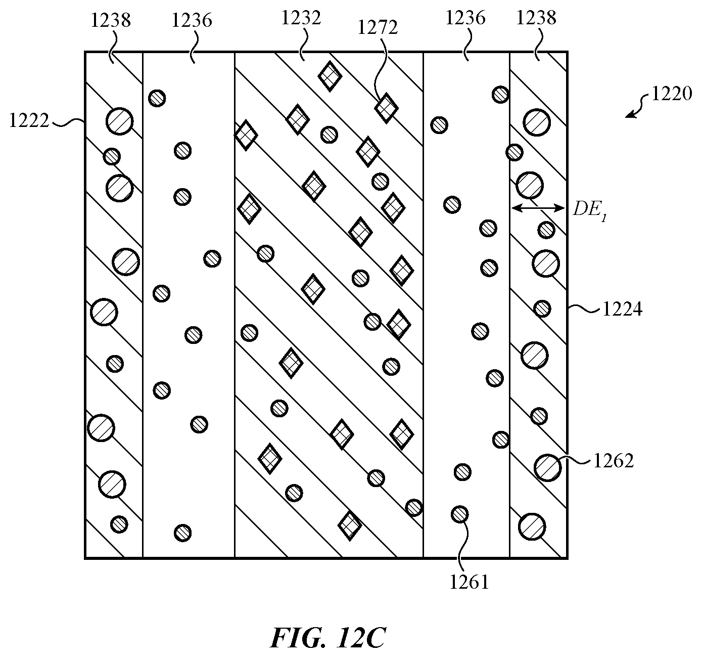 Patent US12583206 Figure 16 – Electronic device having a glass component with crack hindering internal stress regions