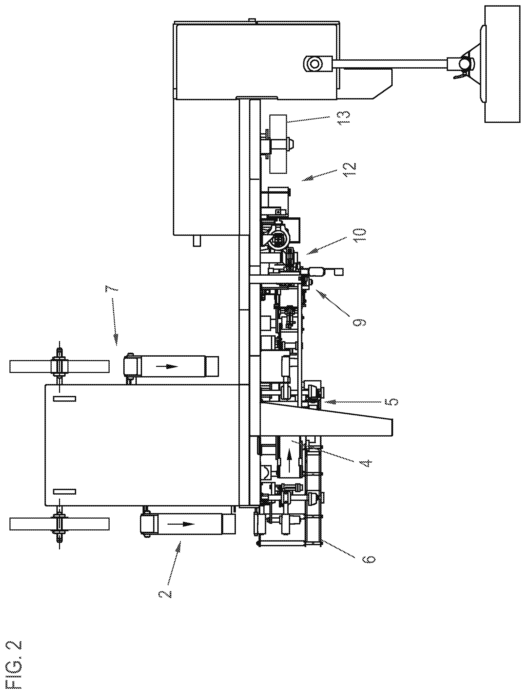 Patent US12583216 Figure 2 – Method for producing separated strip-like laminate components comprising an electronic component embedded between two laminate layers of a tape like adhesive material, and device for producing such laminate components