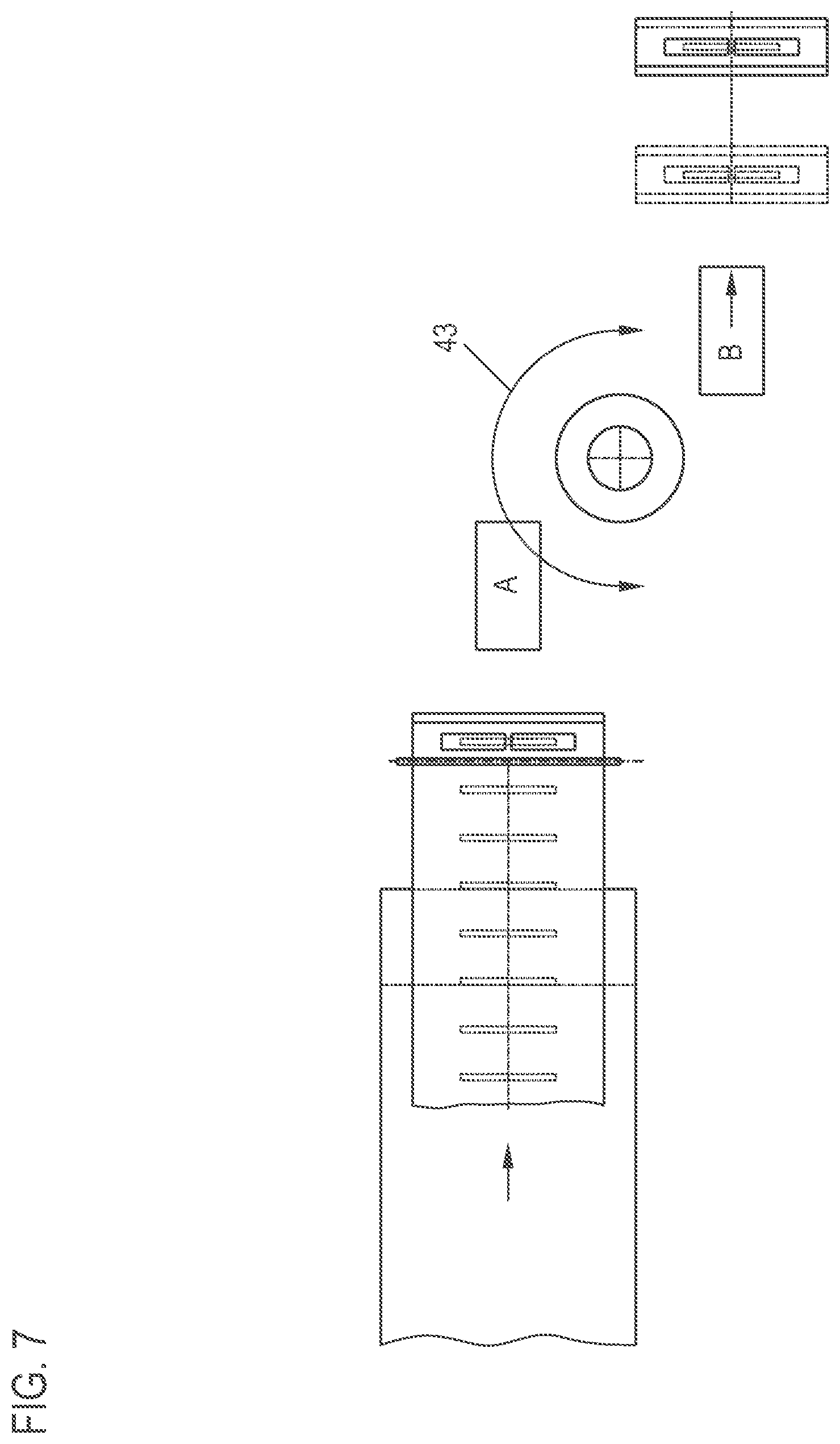 Patent US12583216 Figure 7 – Method for producing separated strip-like laminate components comprising an electronic component embedded between two laminate layers of a tape like adhesive material, and device for producing such laminate components