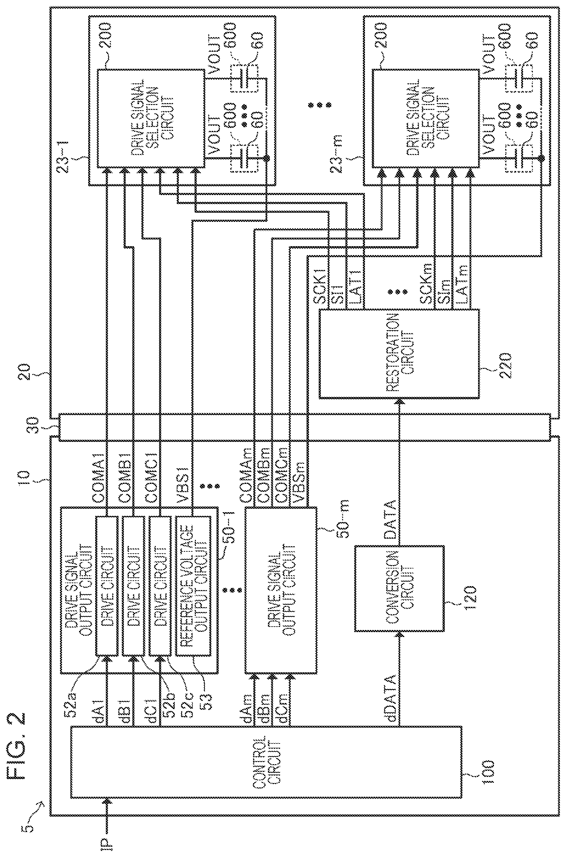 Patent US12583219 Figure 2 – Drive unit, liquid ejecting head unit, and liquid ejecting apparatus