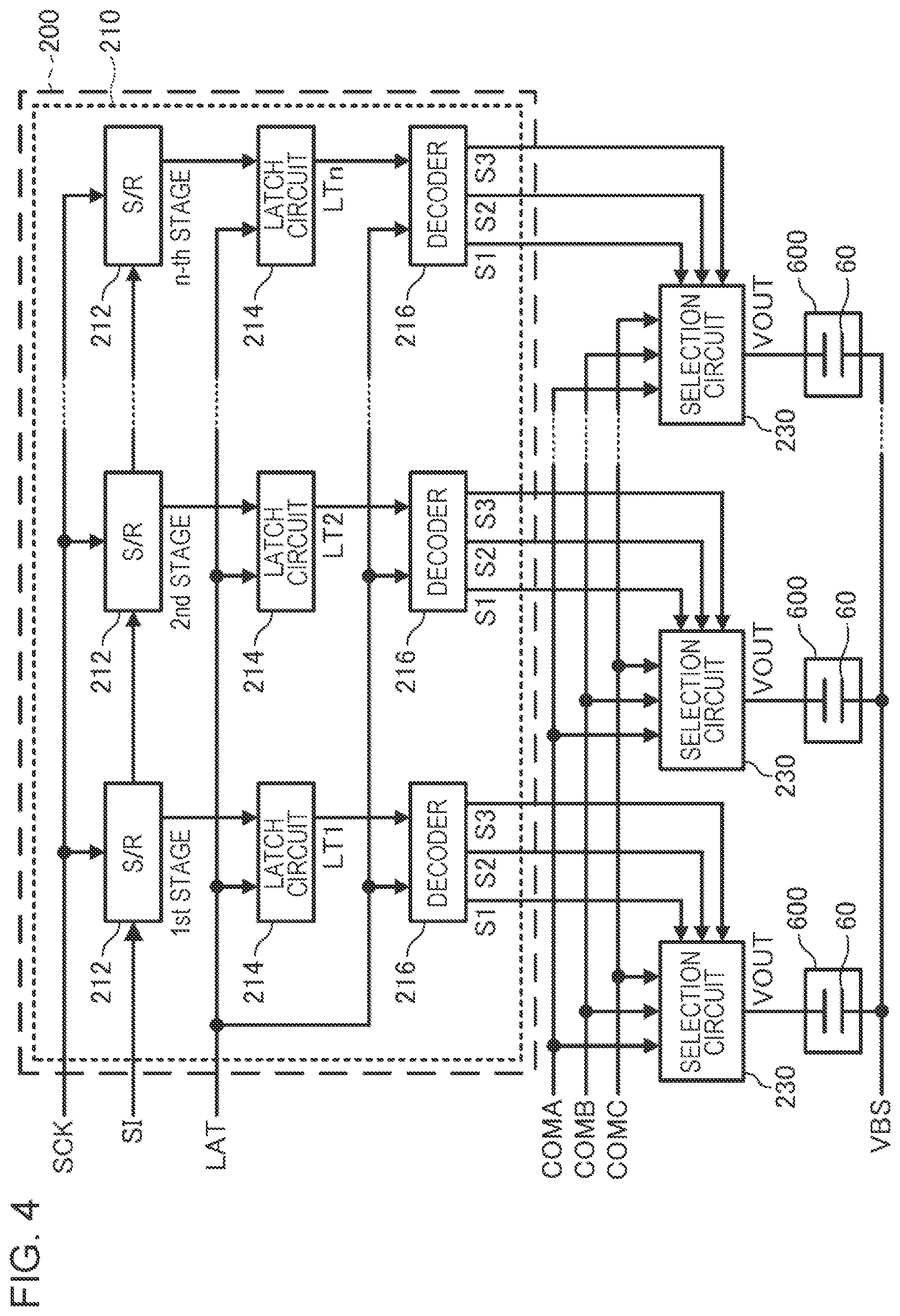 Patent US12583219 Figure 4 – Drive unit, liquid ejecting head unit, and liquid ejecting apparatus
