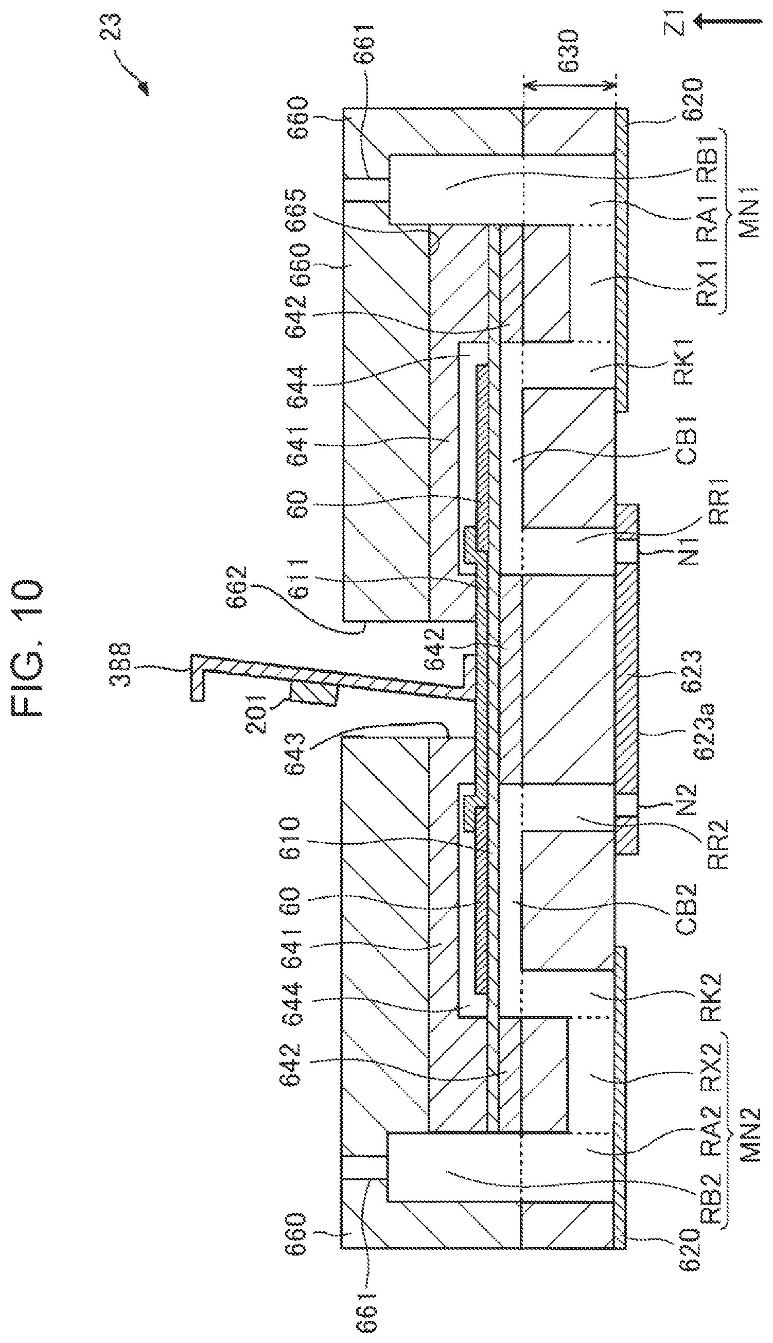 Patent US12583219 Figure 9 – Drive unit, liquid ejecting head unit, and liquid ejecting apparatus